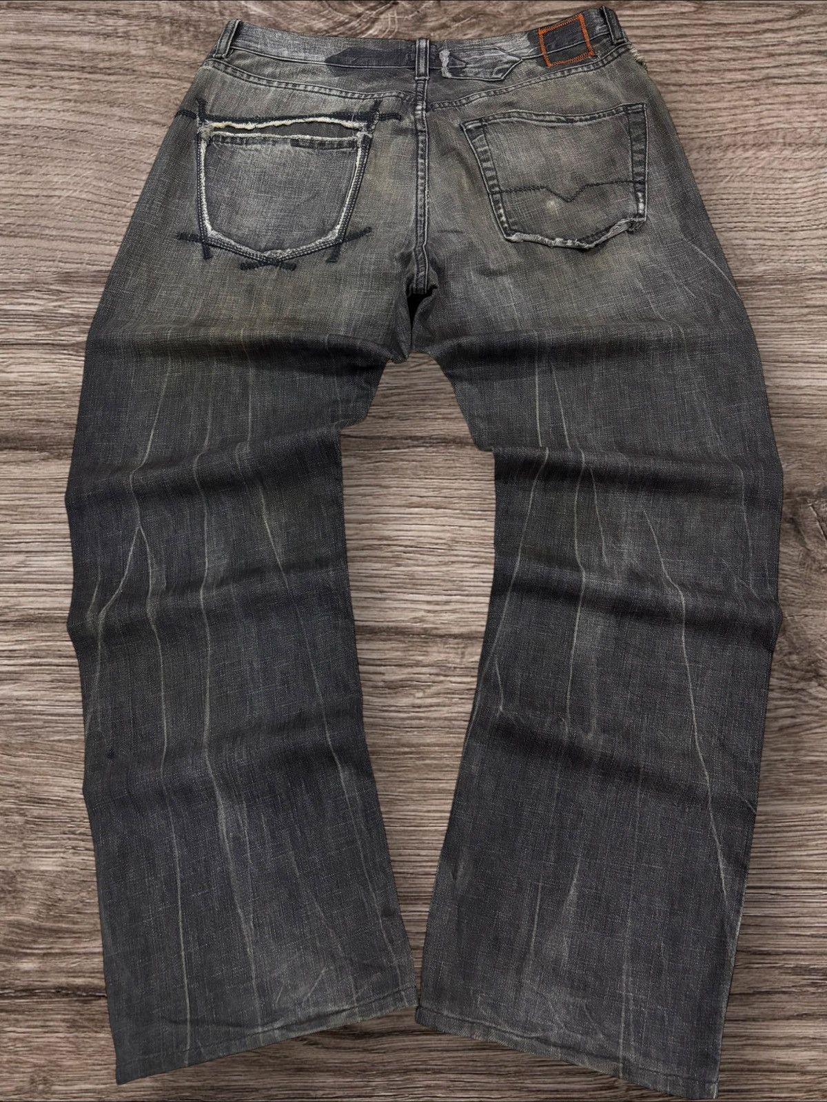 Hugo Boss Vtg BOSS by Hugo Boss Grunge Destroyed Jeans Size US 33 - 2 Thumbnail