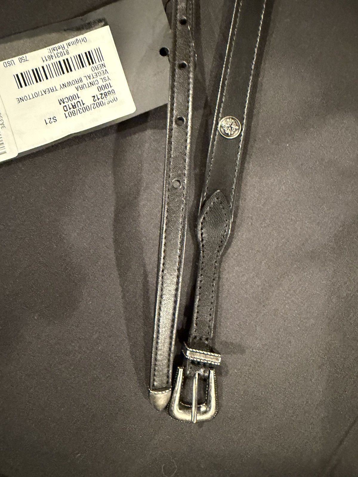 Saint Laurent Paris Saint Laurent men’s western skinny belt. 100/38. $750 Size 38 - 11 Thumbnail