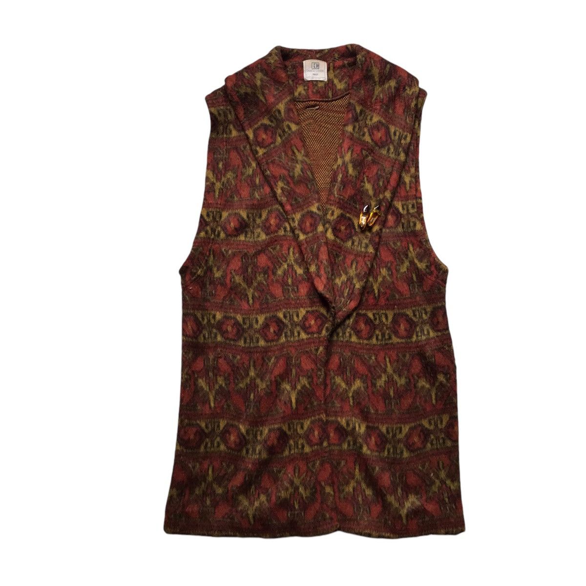 Enrico Coveri × Vintage VINTAGE ENRICO COVERI SLEEVELESS JACKET Size M / US 6-8 / IT 42-44 - 1 Thumbnail