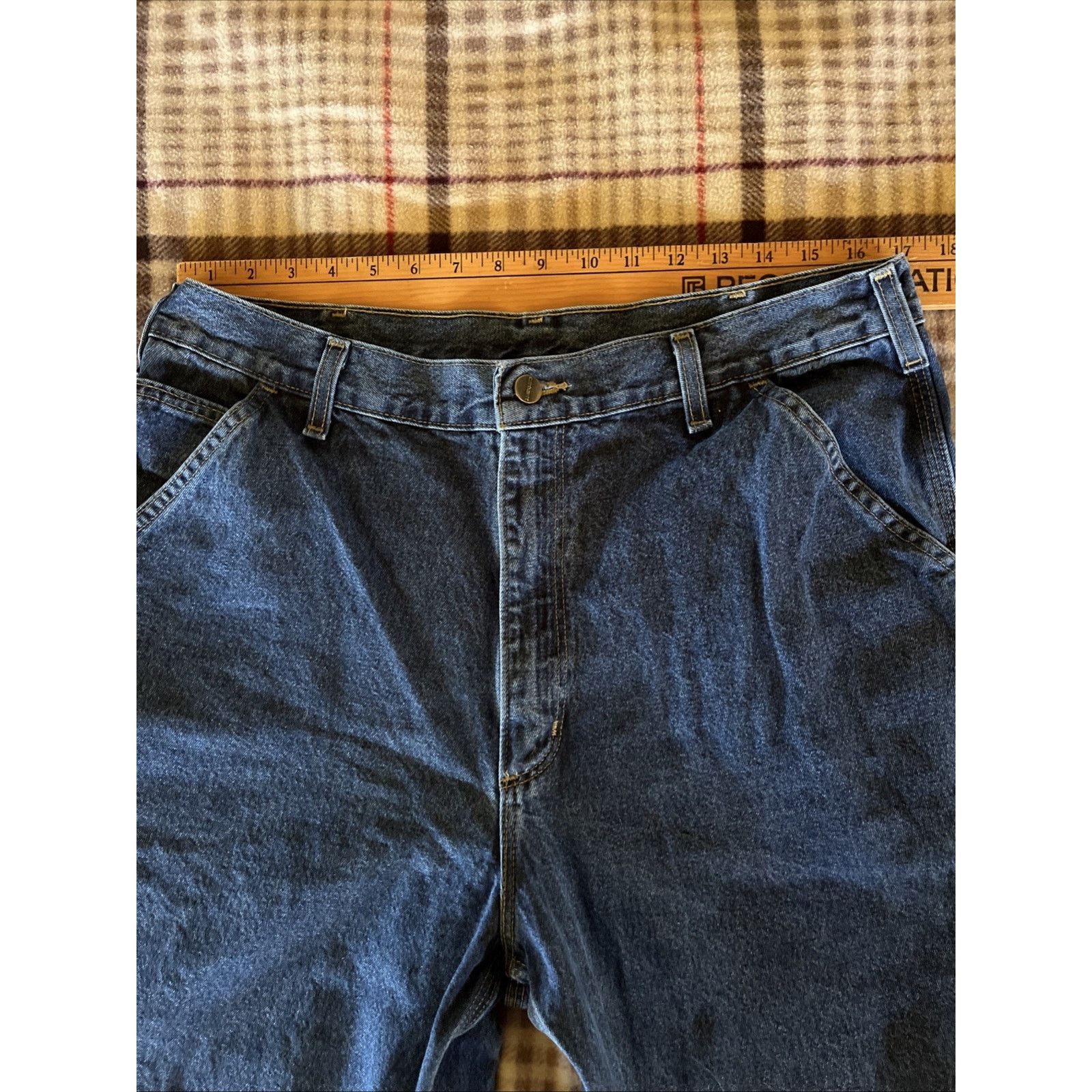 Carhartt Carhartt Men’s Jeans Men 34x35 Dungaree fit blue Denim Pants Size US 34 / EU 50 - 3 Thumbnail