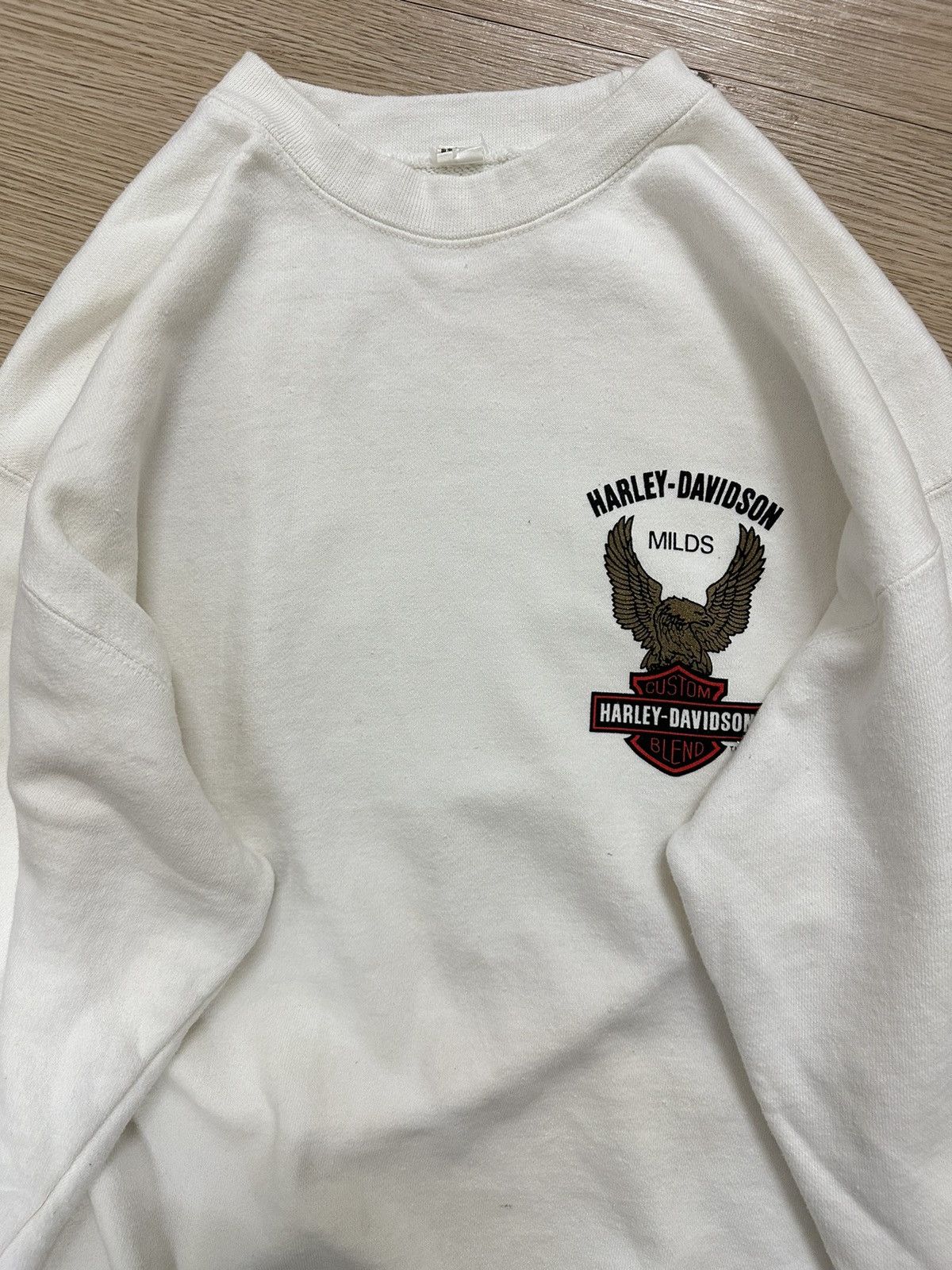 Beauty Beast × Harley Davidson × Vintage Rare Vintage Harley Davidson Milds Custom Blend Sweatshirt Size US M / EU 48-50 / 2 - 3 Thumbnail