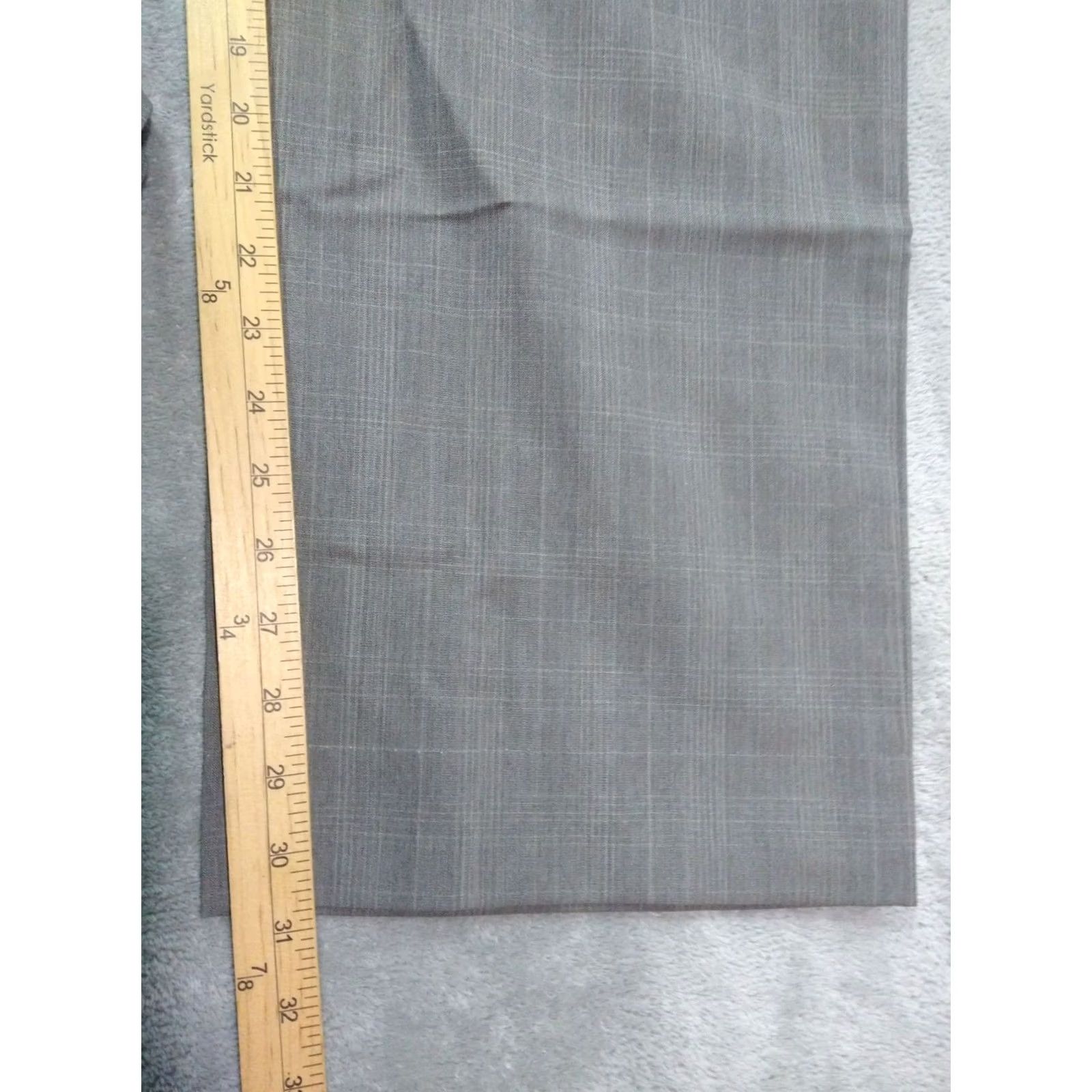 Banana Republic Banana Republic Mens Dress Pants Gray Windowpane Plaid Wool Modern Fit 36x32 Size US 36 / EU 52 - 5 Thumbnail