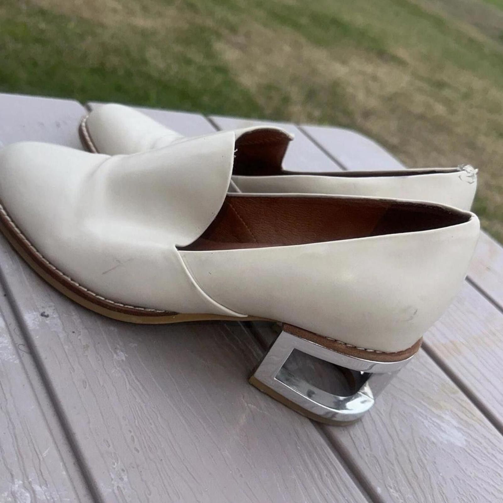 Jeffrey Campbell White Jeffrey Campbell leather loafers #preppy #minimalist Size US 8.5 / IT 38.5 - 1 Thumbnail