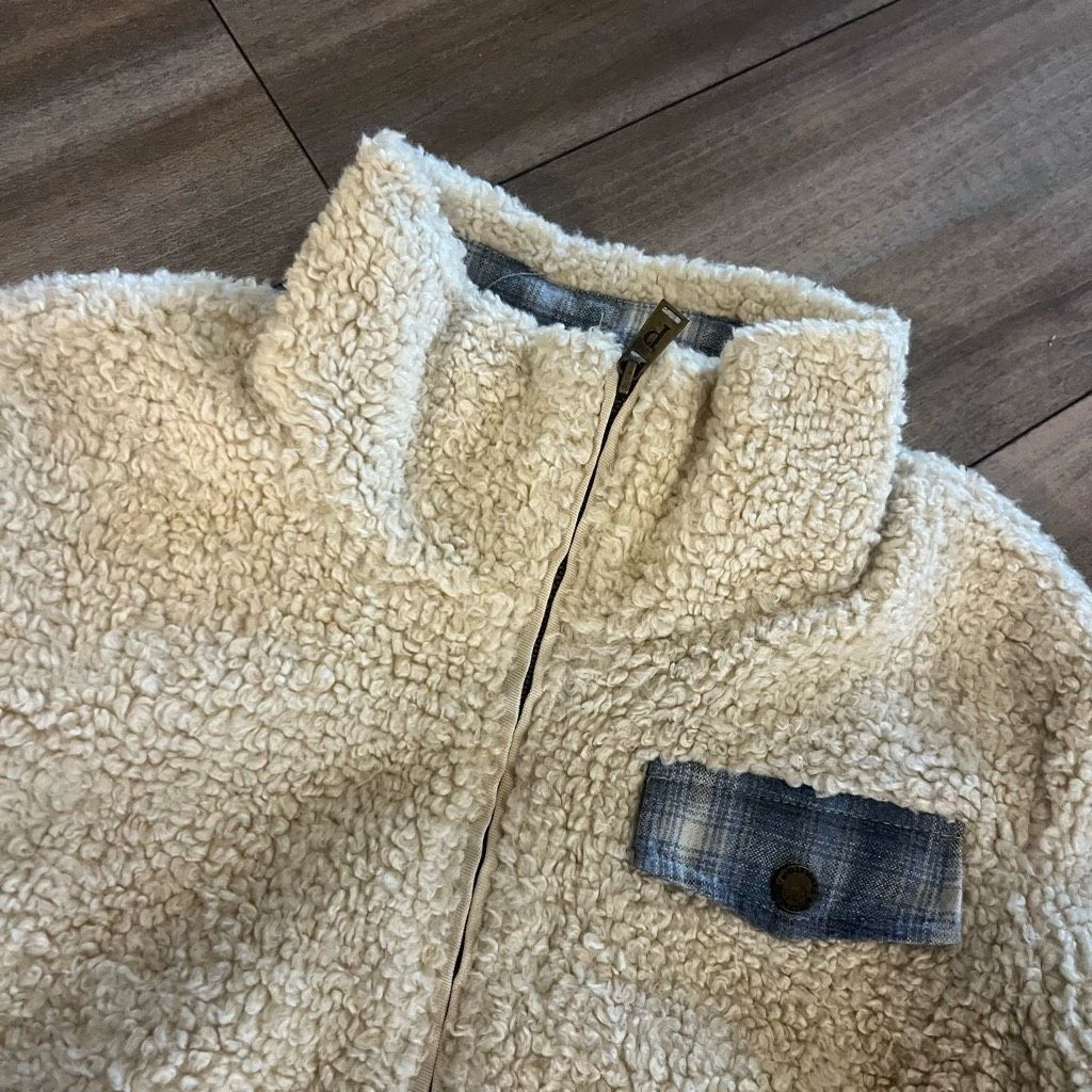 Pendleton Pendleton Cream Fuzzy Sherpa Fleece Jacket Women Small Size S / US 4 / IT 40 - 2 Thumbnail