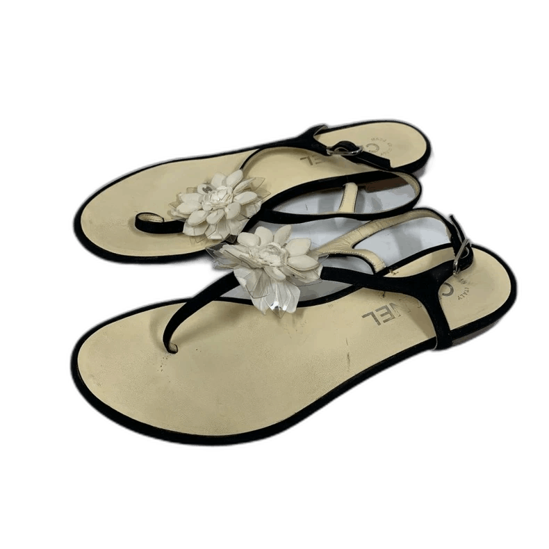 Chanel Chanel Transparent Camellia Sandals, Size 38 Size US 7 / IT 37 - 1 Thumbnail