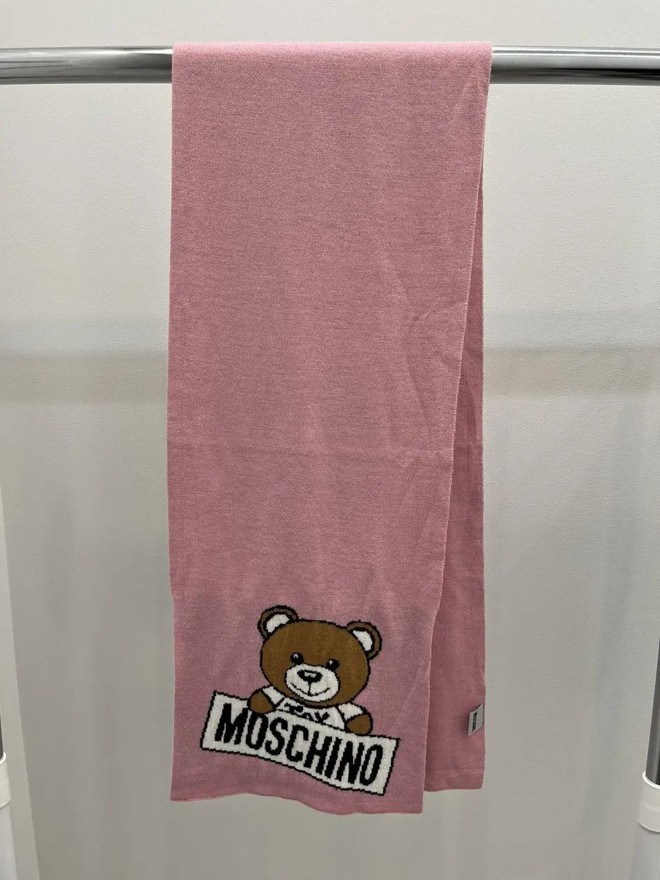 Moschino Moschino Bear Toy Pink Scarf Size ONE SIZE - 1 Thumbnail