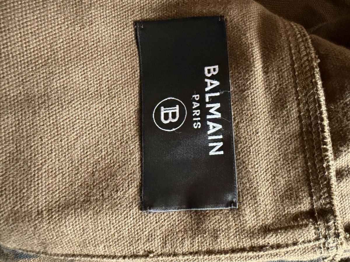 Balmain Balmain Rare Monogram Distressed Denim Jacket Size US M / EU 48-50 / 2 - 5 Thumbnail