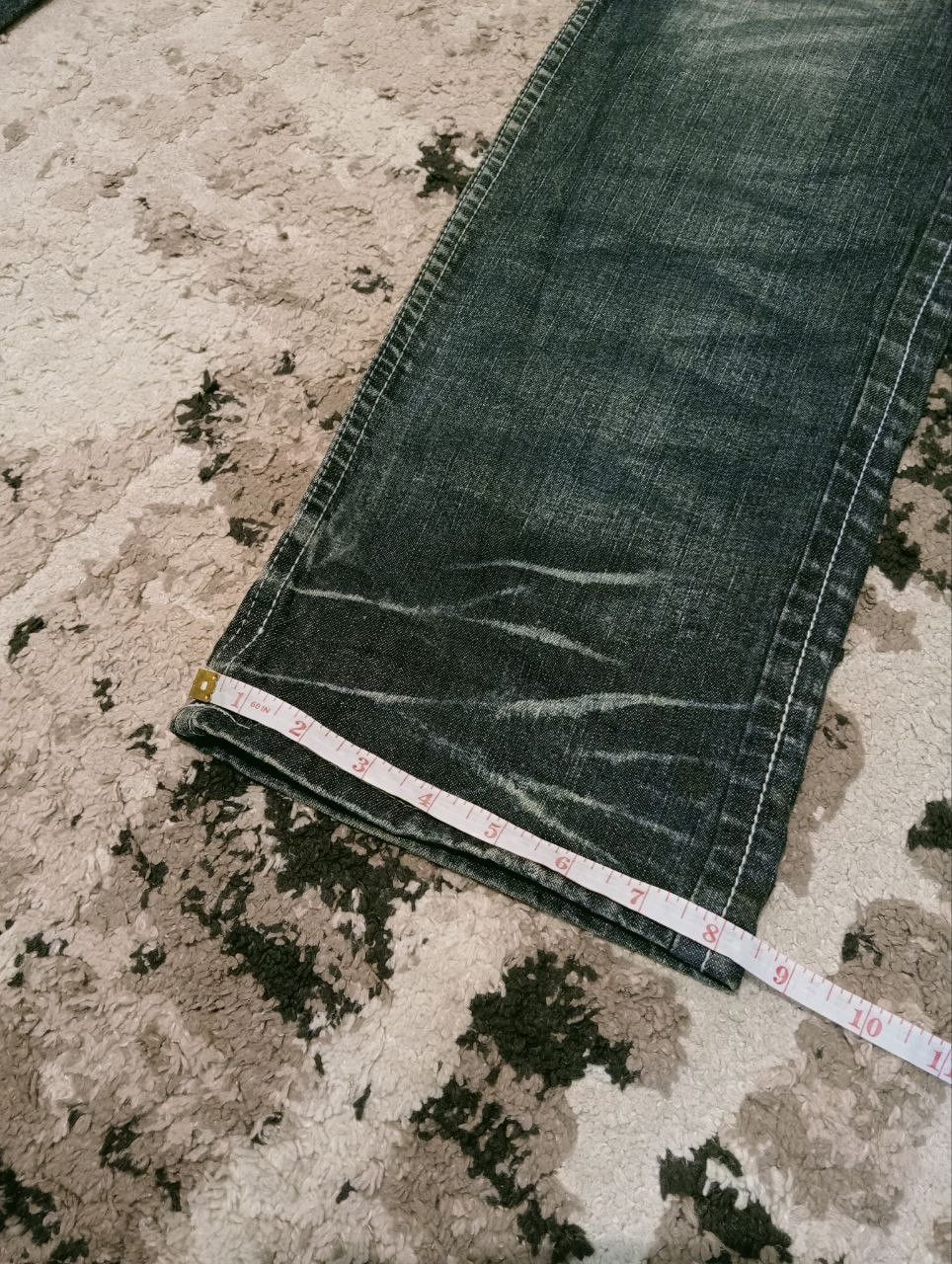 LOWBOX JAPANESE LOWBOX DISTRESSED LOOK JEANS Size US 33 - 17 Thumbnail