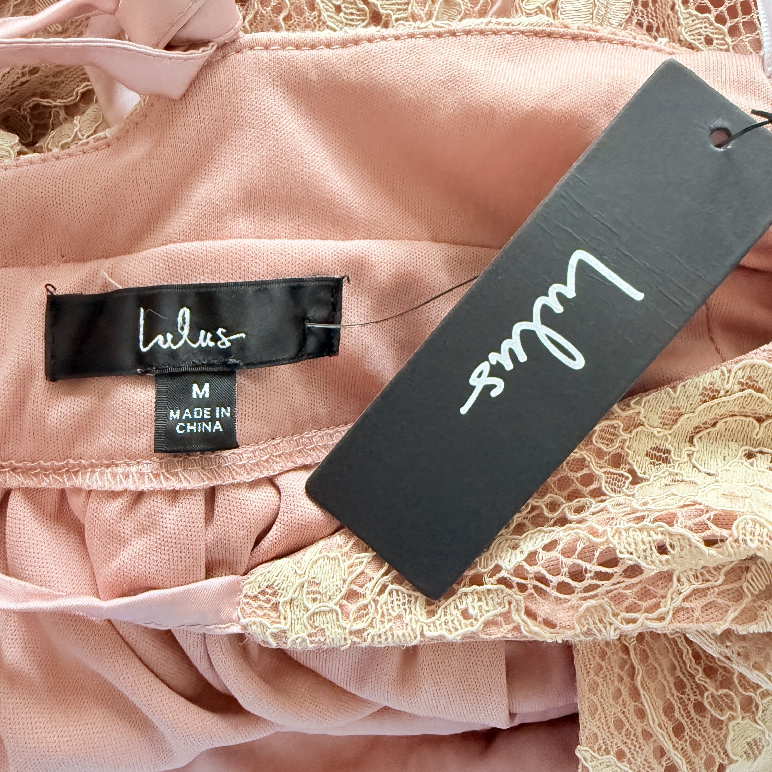 Lulus Lulus Stolen Moments Dusty Pink Lace-Up Lace Maxi Dress M Size M / US 6-8 / IT 42-44 - 5 Thumbnail
