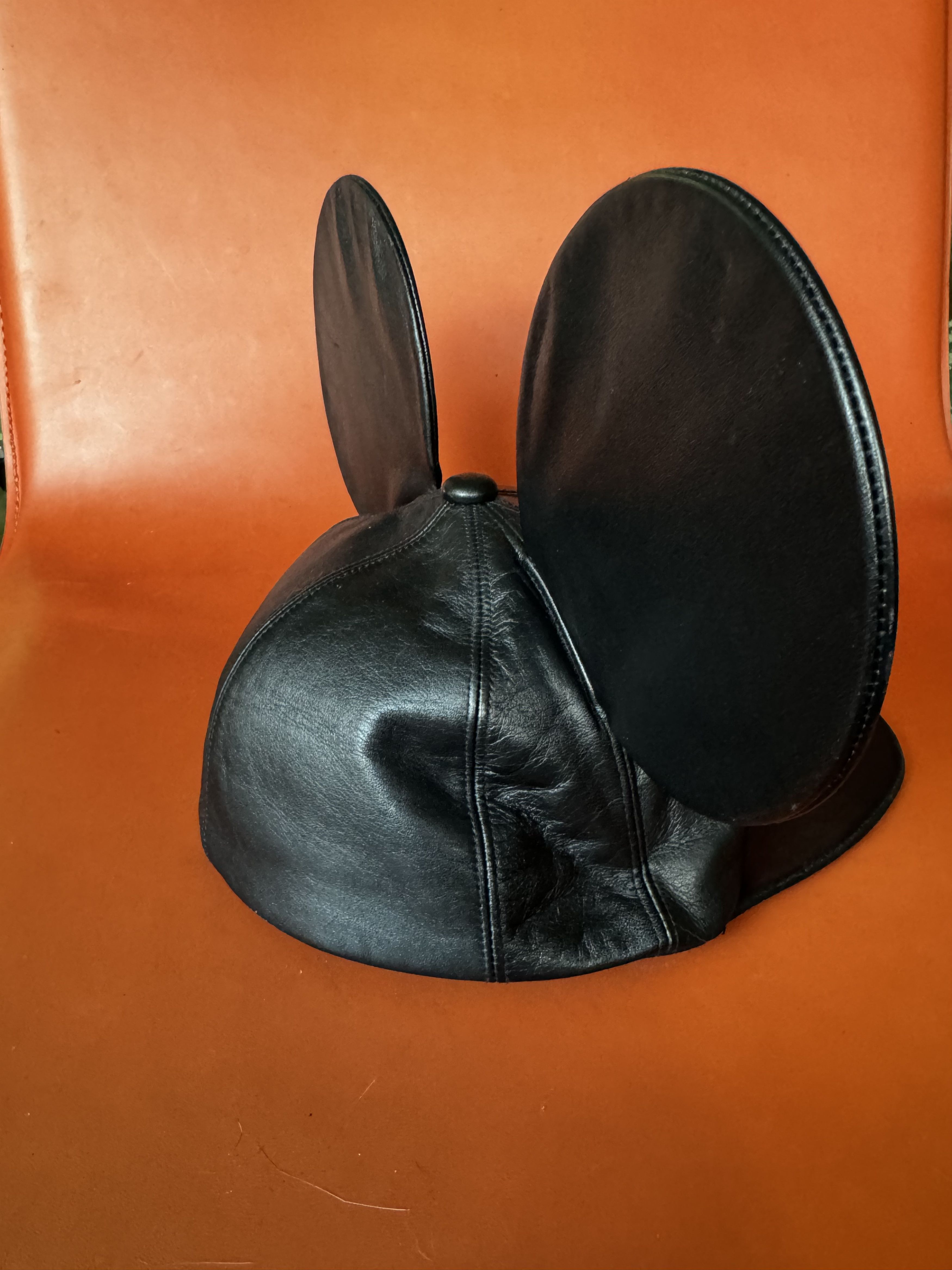 Comme des Garcons Homme Plus *Grailed* CDG HOMME PLUS AW13 MICKEY RUNWAY LEATHER CAP Size ONE SIZE - 13 Thumbnail