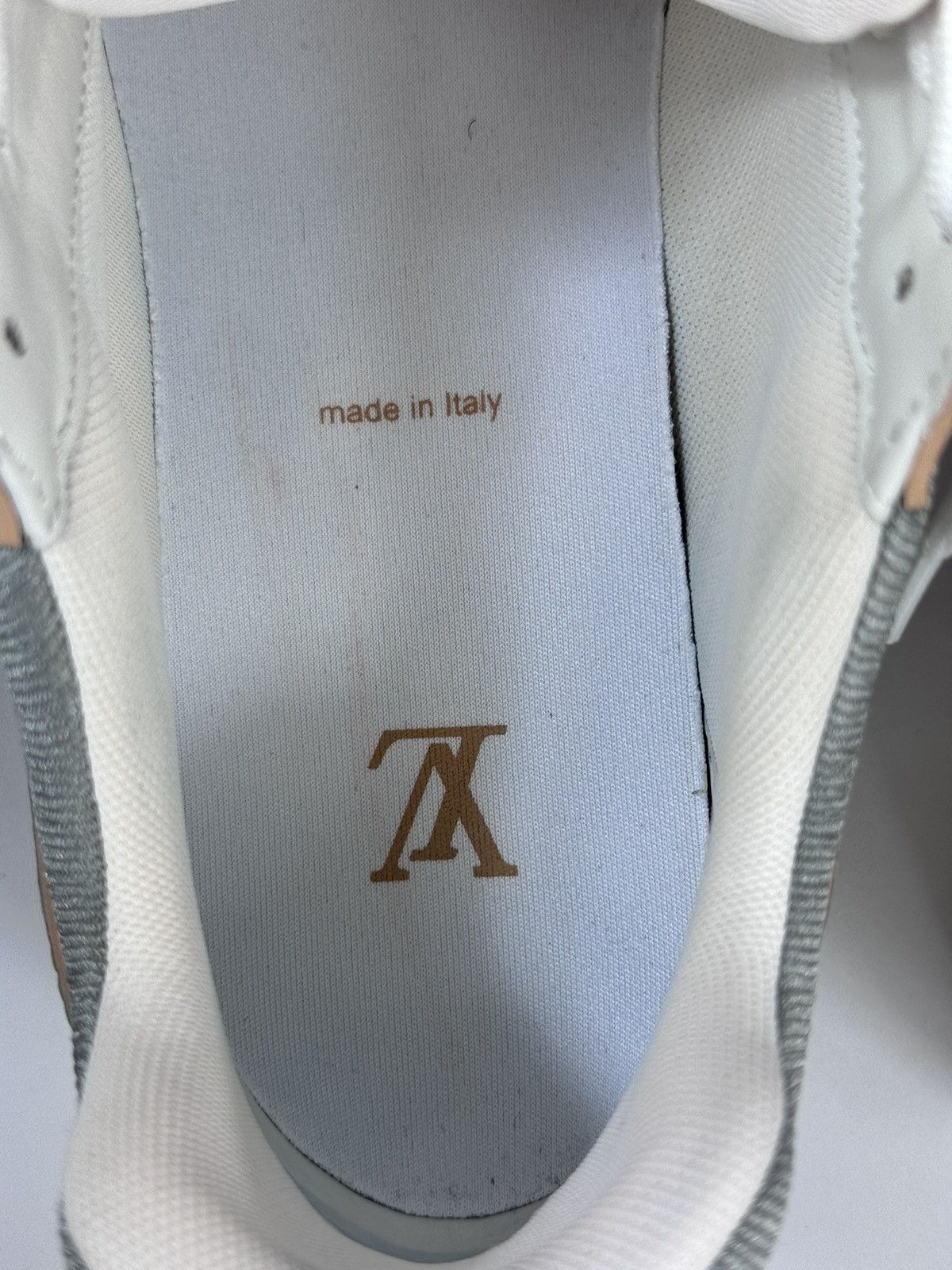 Louis Vuitton MONOGRAM SILVER SNEAKERS Size US 11 / EU 44 - 12 Thumbnail