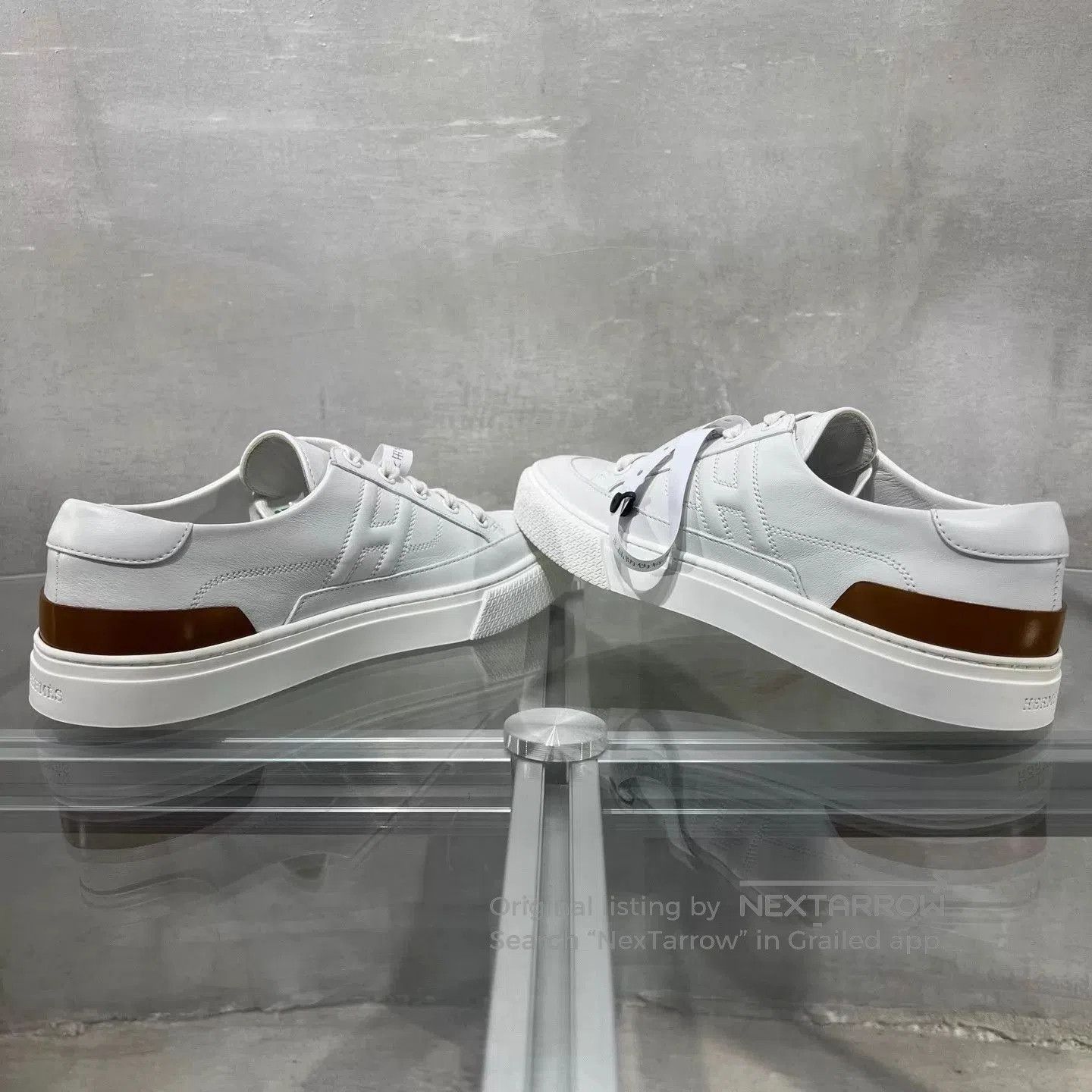 Hermes White Low. Size US 7 / EU 40 - 5 Thumbnail