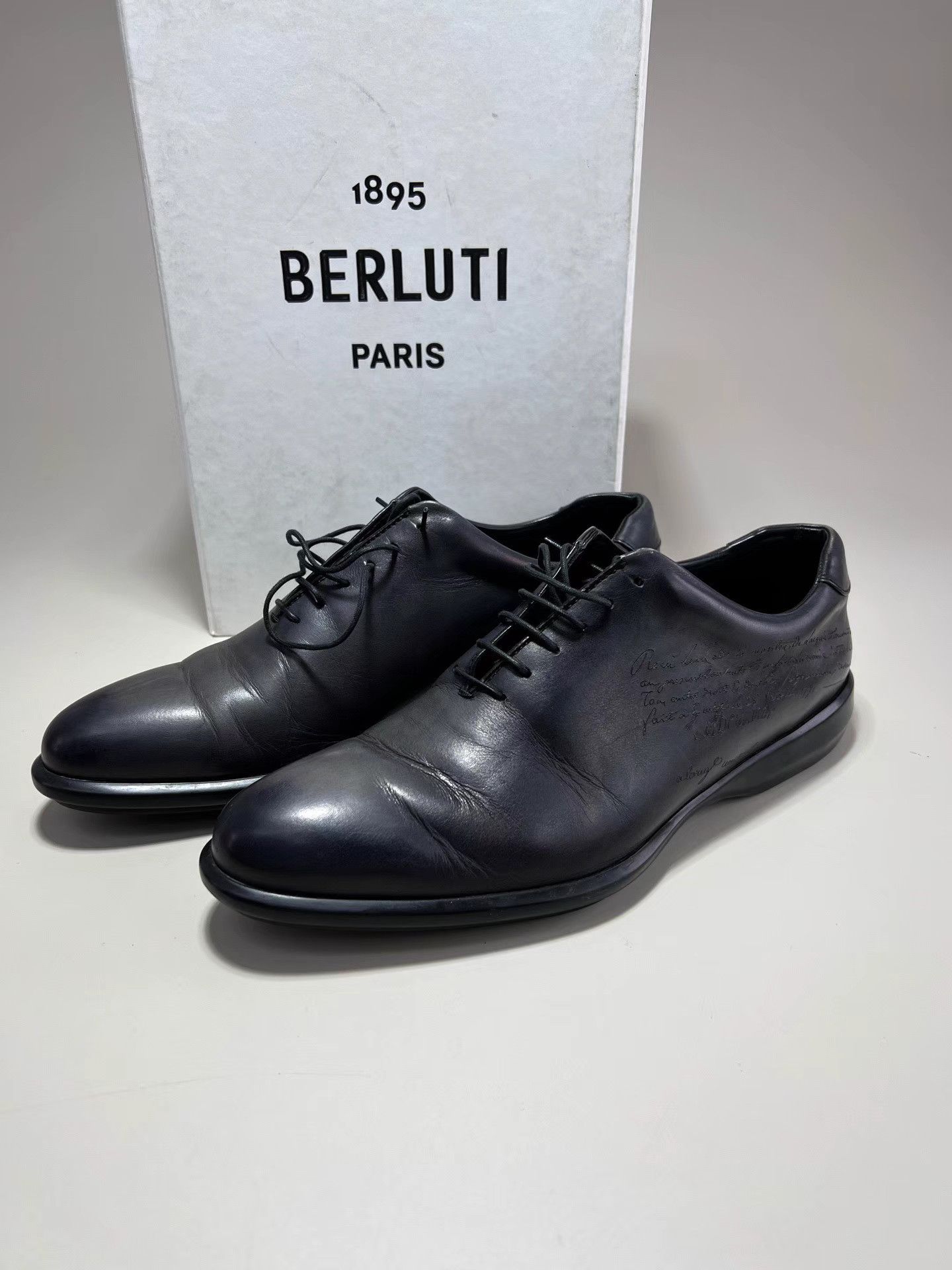 Berluti BERLUTI Black Leather Shoes Size US 9 / EU 42 - 1 Thumbnail