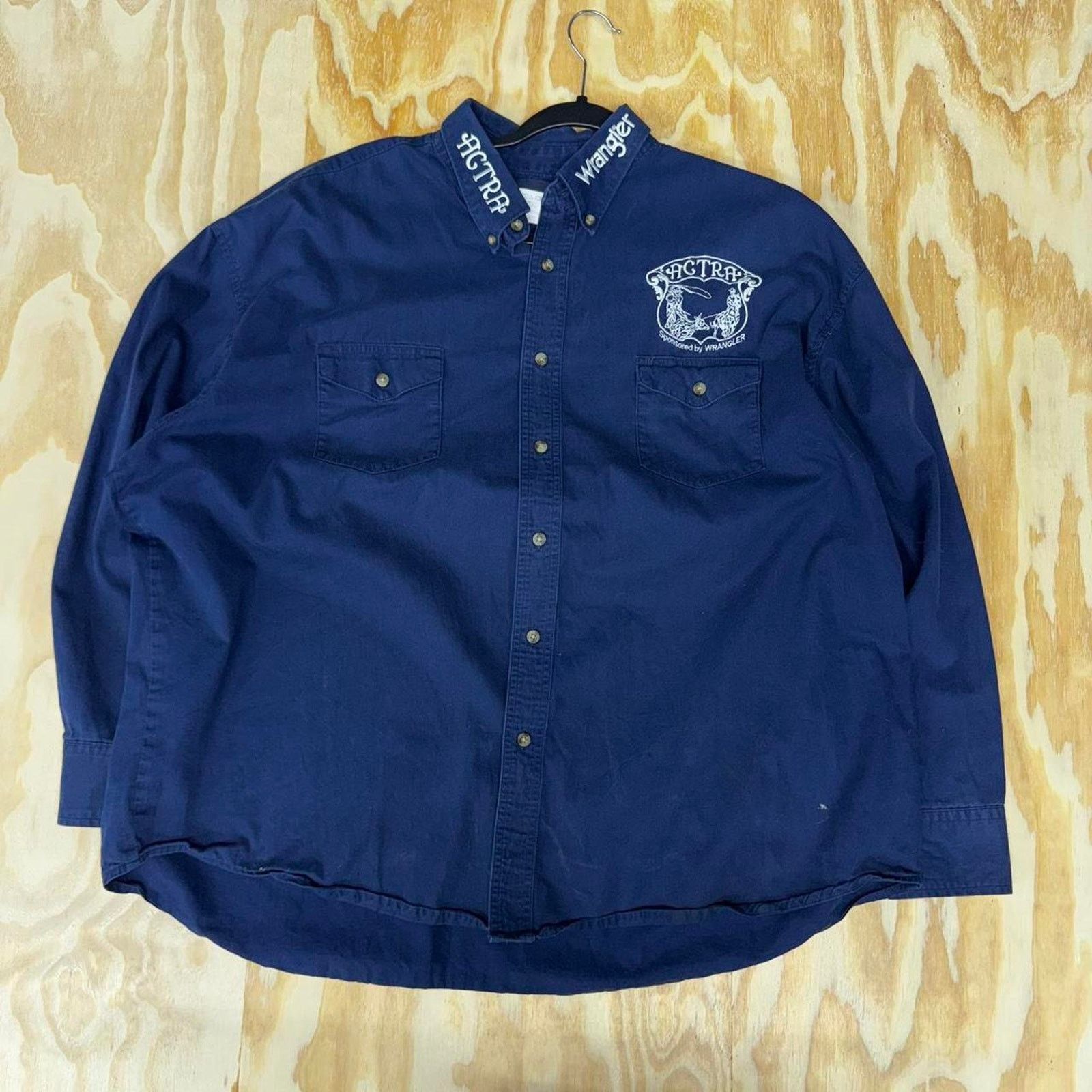 Wrangler XXL - Vintage wrangler x ACTRA embroidered button up shirt Size US XXL / EU 58 / 5 - 1 Thumbnail