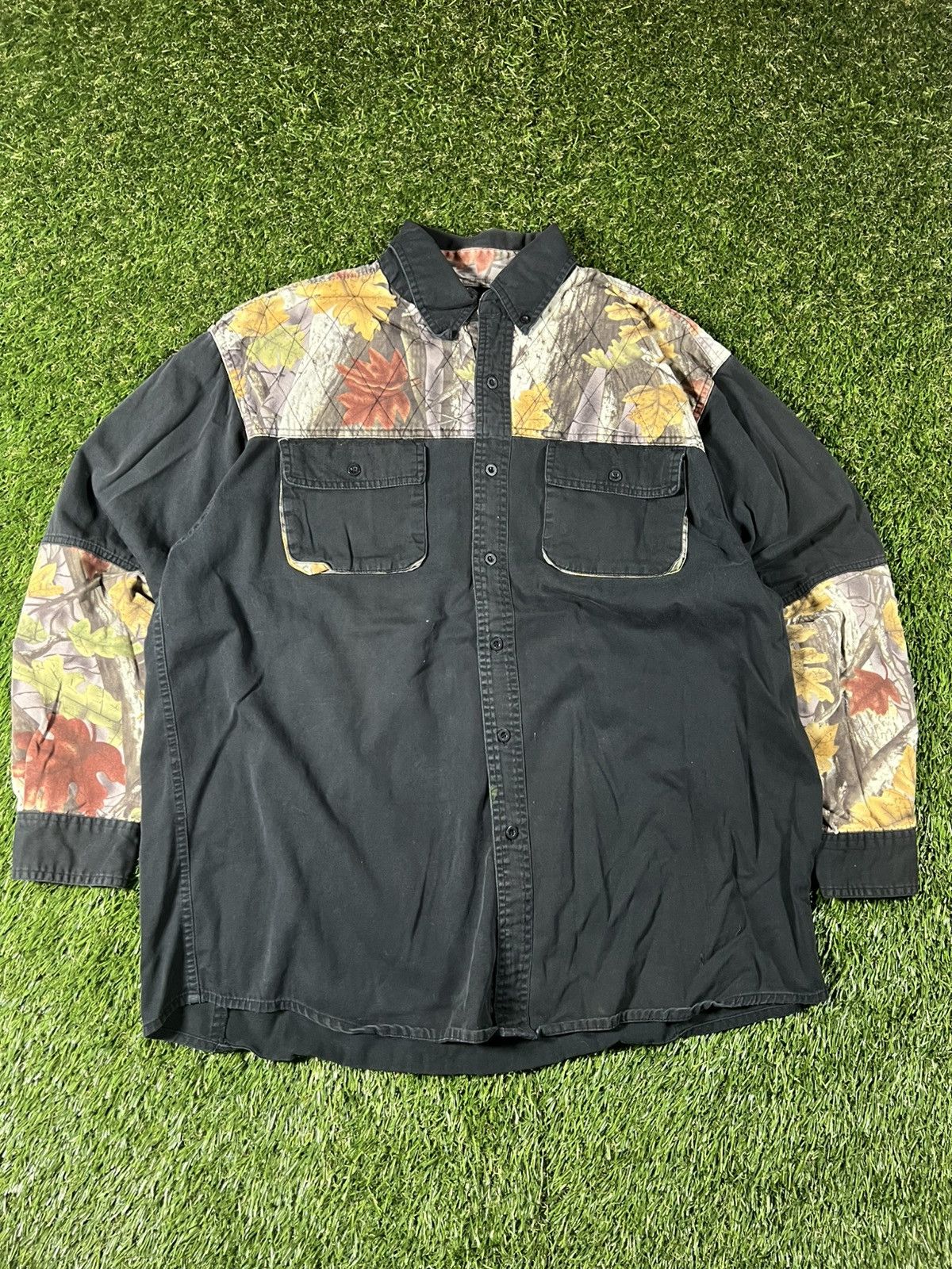 Realtree Vintage 90s Realtree Camo Faded Fall Button Up Flannel Shirt Size US XL / EU 56 / 4 - 1 Thumbnail