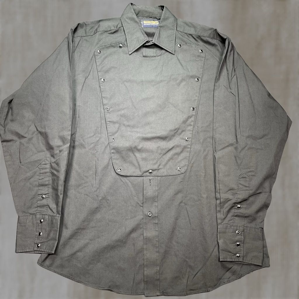 Vintage VINTAGE Panhandle Slim Shirt Mens L Black Bib Pearl Snap Western 90s Size US L / EU 52-54 / 3 - 1 Thumbnail