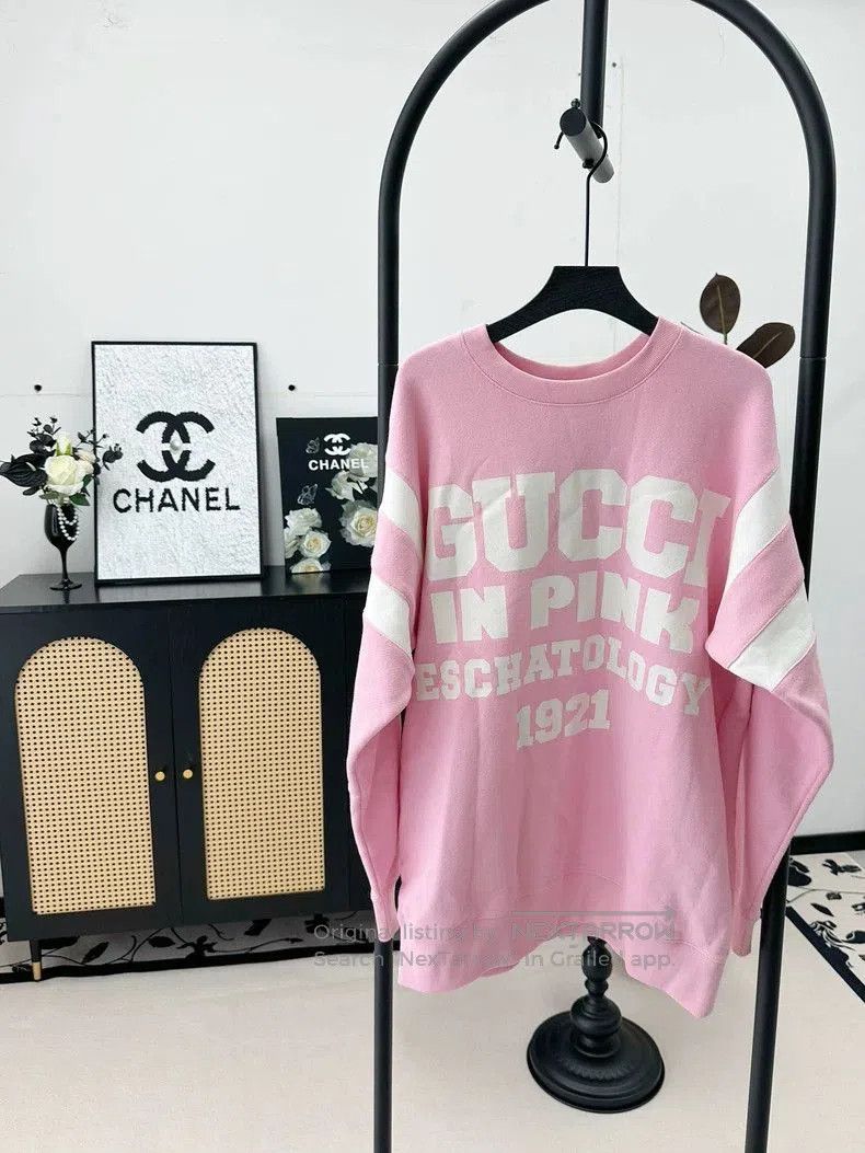Gucci Gucci Pink Cotton Double-sided Sweatshirt. Size US S / EU 44-46 / 1 - 4 Thumbnail