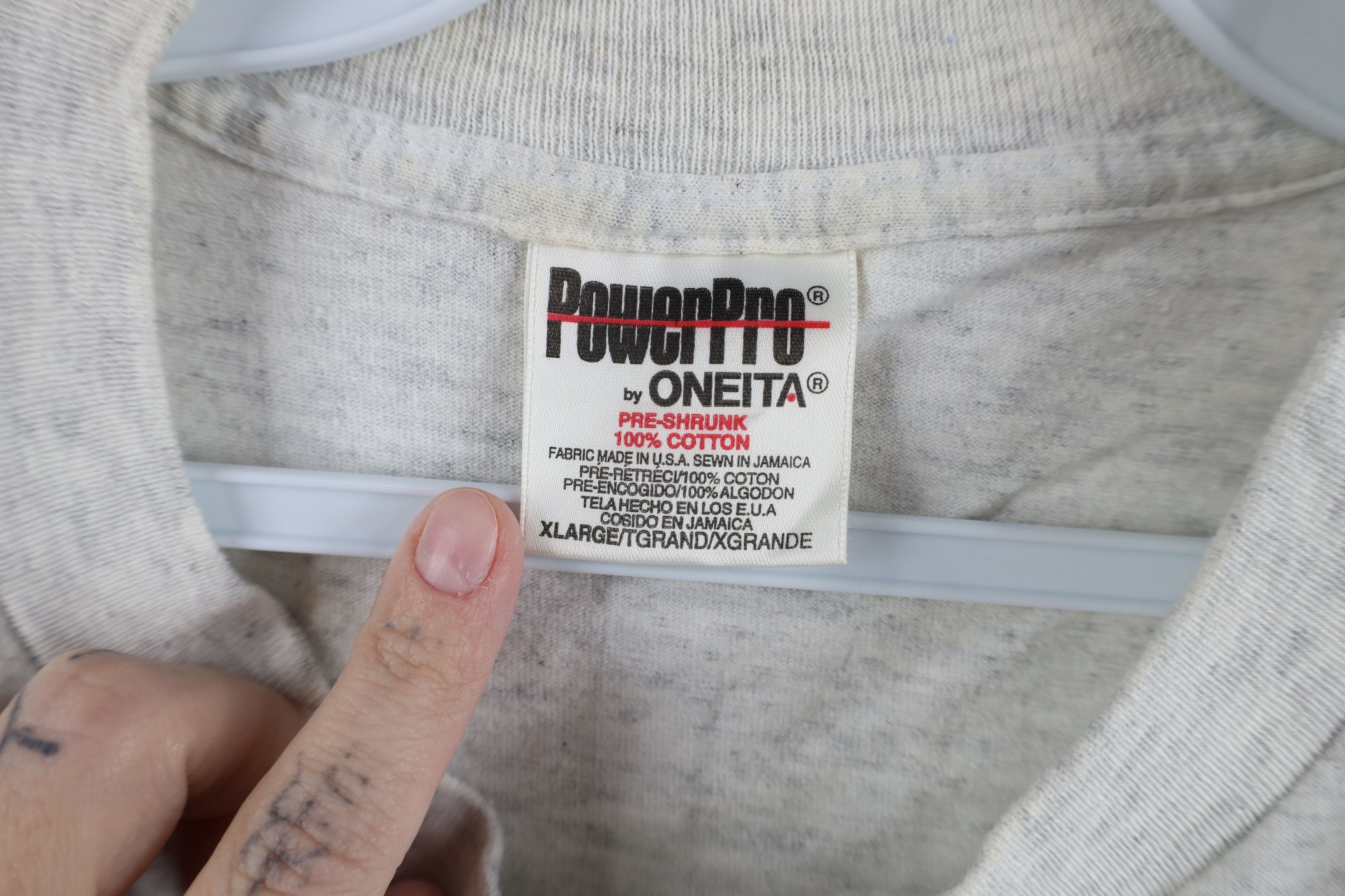 Vintage Vintage 90s USMC My Son Is A Marine T-Shirt Heather Gray Size US XL / EU 56 / 4 - 8 Thumbnail
