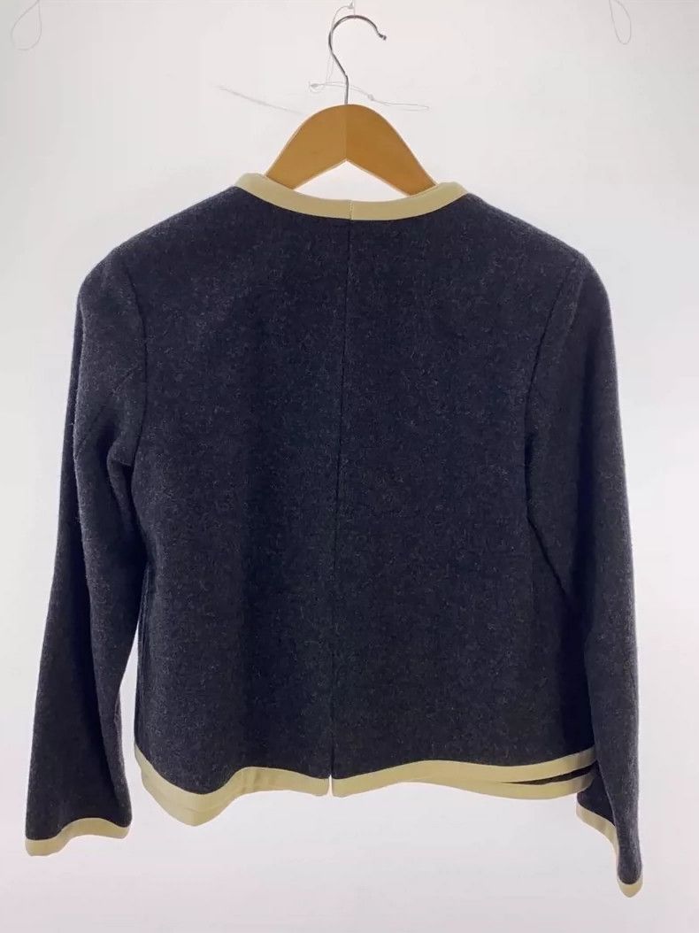 Comme des Garcons Comme Des Garcons Cream-trimmed wool coat Size S / US 4 / IT 40 - 2 Thumbnail
