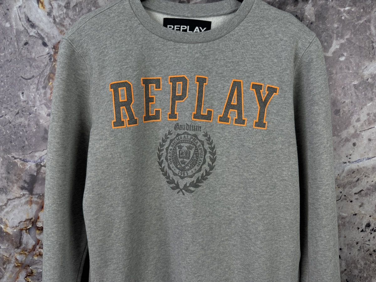 Replay Mens Replay Sweatshirt Logo Grey Pullover Size Large Size US L / EU 52-54 / 3 - 3 Thumbnail