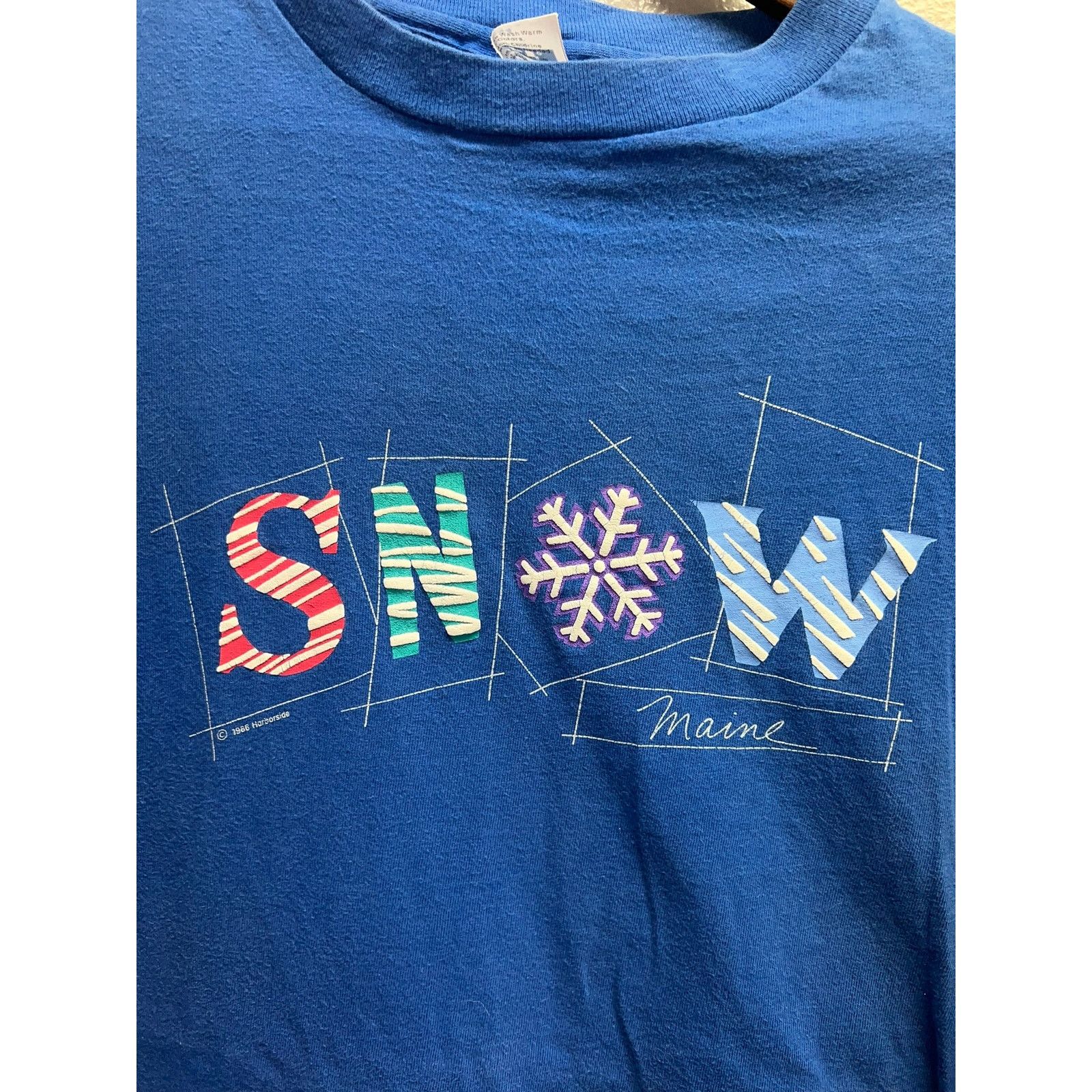 Hanes Vintage Maine Shirt Snow Snowflake Kittery Trading Post 80s Size US M / EU 48-50 / 2 - 2 Thumbnail