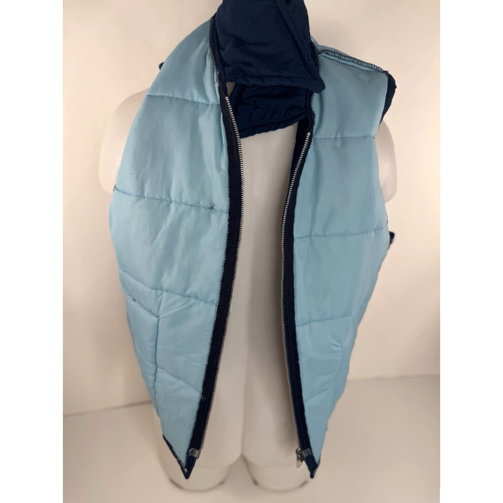Vintage TOM CAT Vest Men L Quilted Blue Nine Lives Longley Vintage Ranch Field Chore L Longley Quilted Vest Size US L / EU 52-54 / 3 - 5 Thumbnail