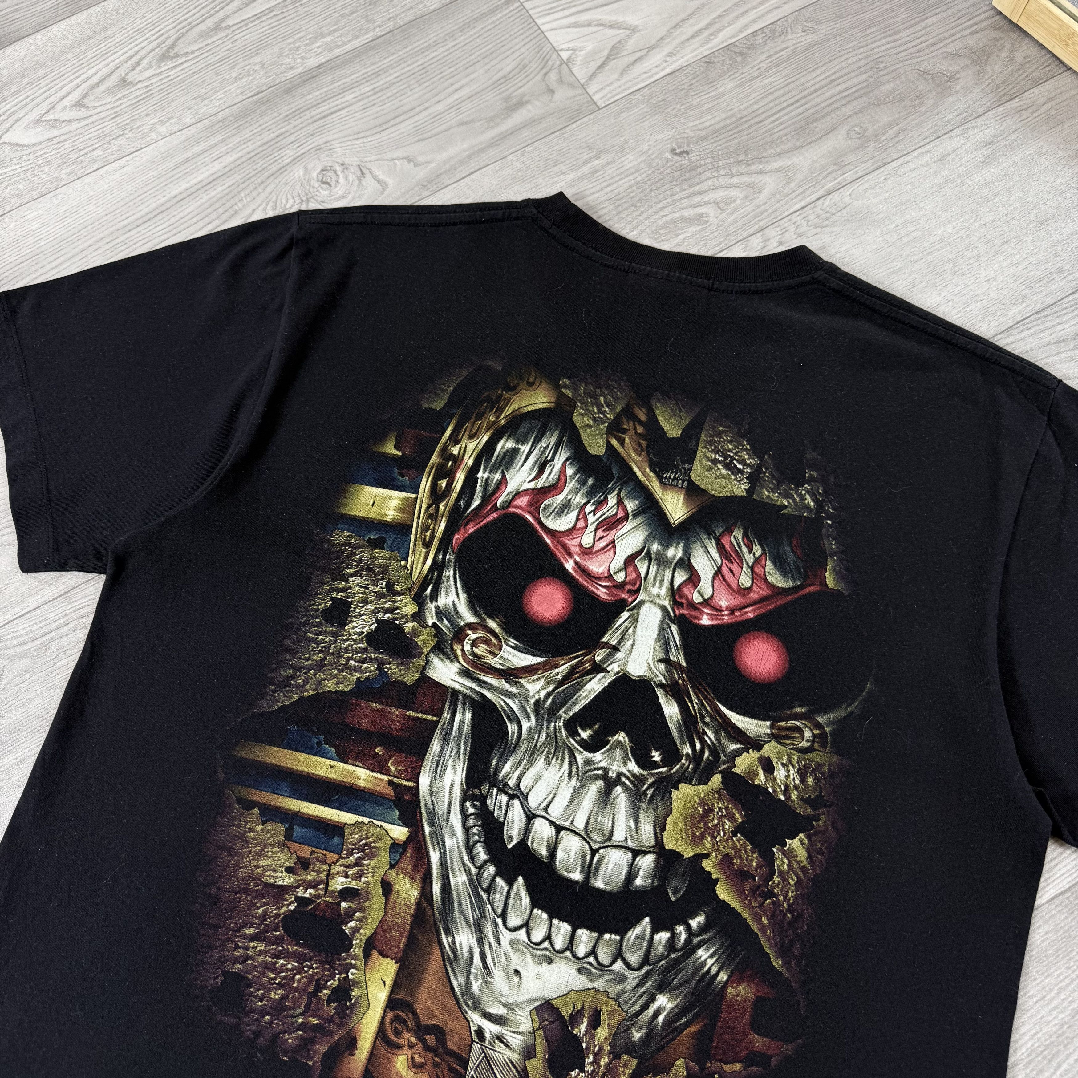 Vintage Vintage Skull Rare Egypt Rock Graphic Tee Shirt L Size US L / EU 52-54 / 3 - 5 Thumbnail