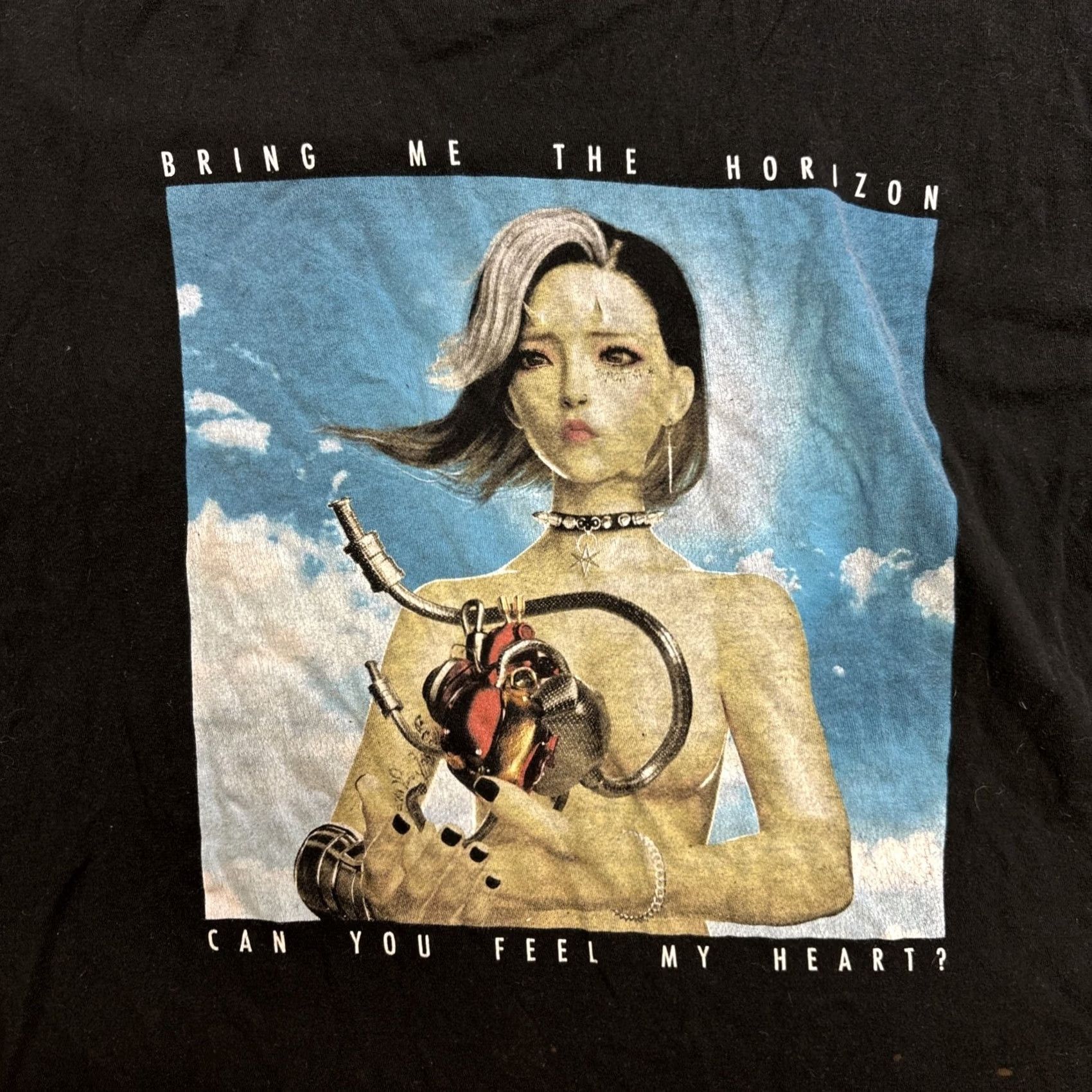 Tultex Bring Me The Horizon Can You Feel My Heart T-Shirt Adult M Black Size US M / EU 48-50 / 2 - 2 Thumbnail