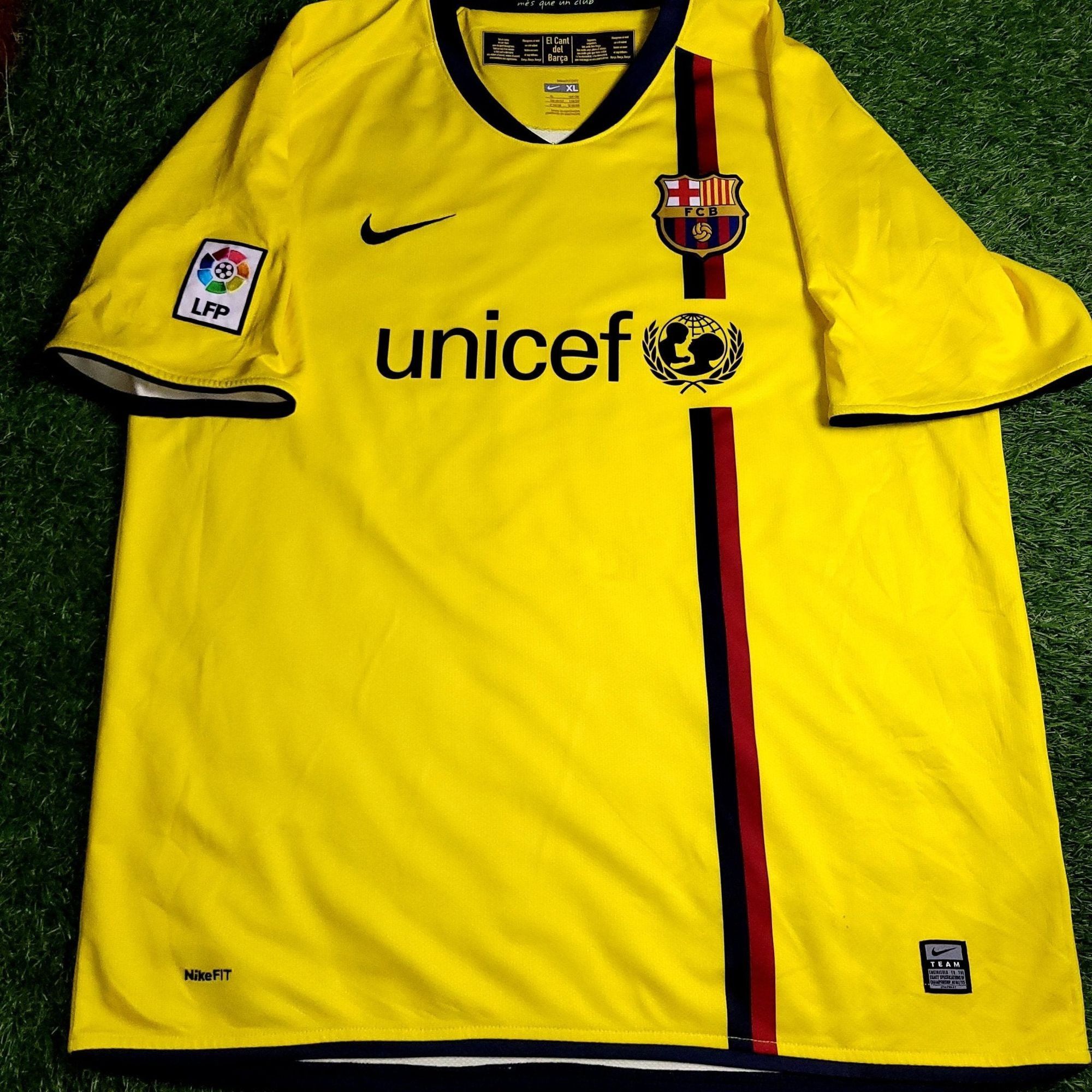Nike Marquez Barcelona TREBLE SEASON 2008 2009 Away Soccer Jersey Size US XL / EU 56 / 4 - 2 Thumbnail