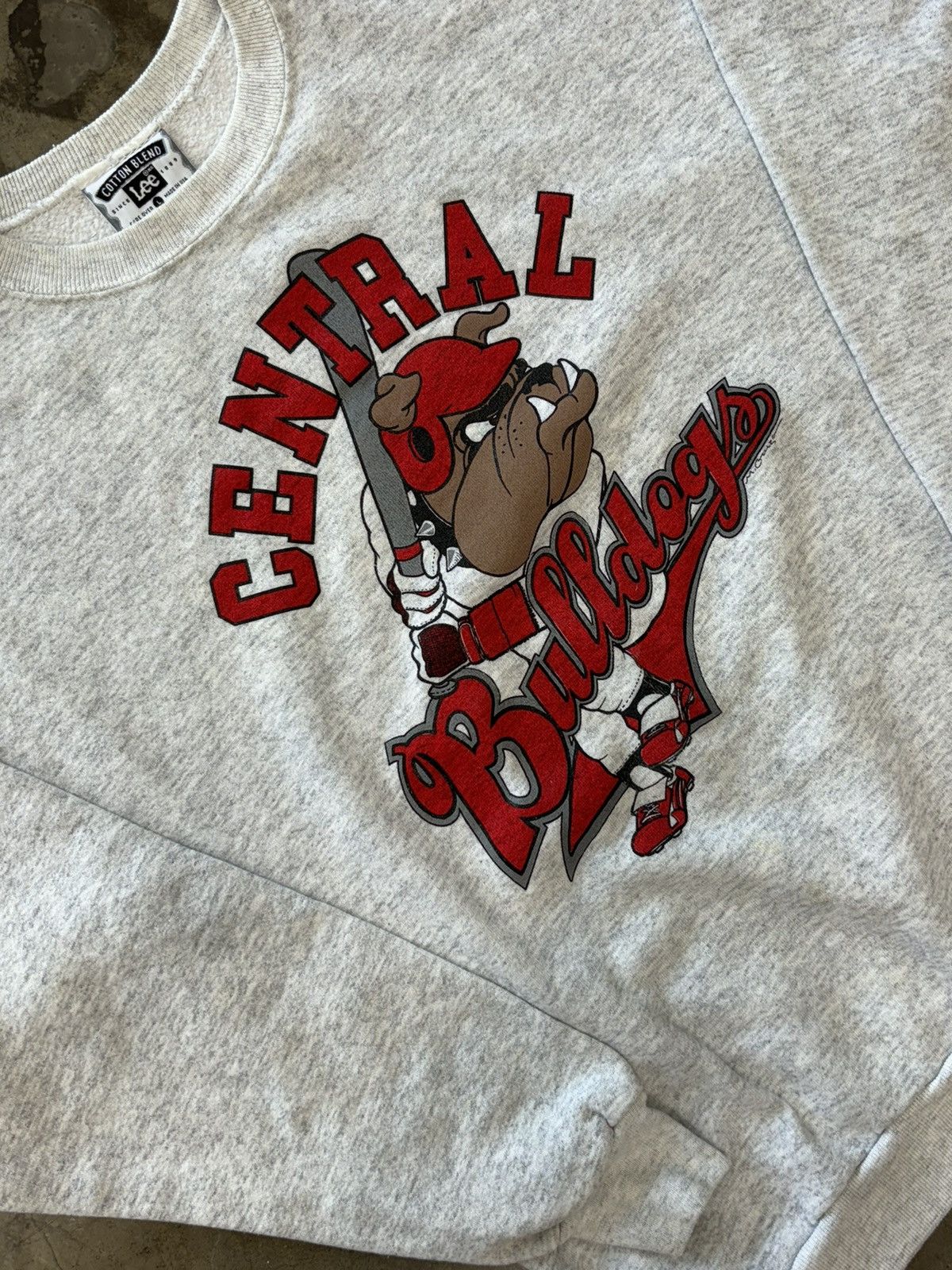 Vintage Vintage Central Bulldogs Cotton Blend Tee Lee Tag Large Size US L / EU 52-54 / 3 - 1 Thumbnail