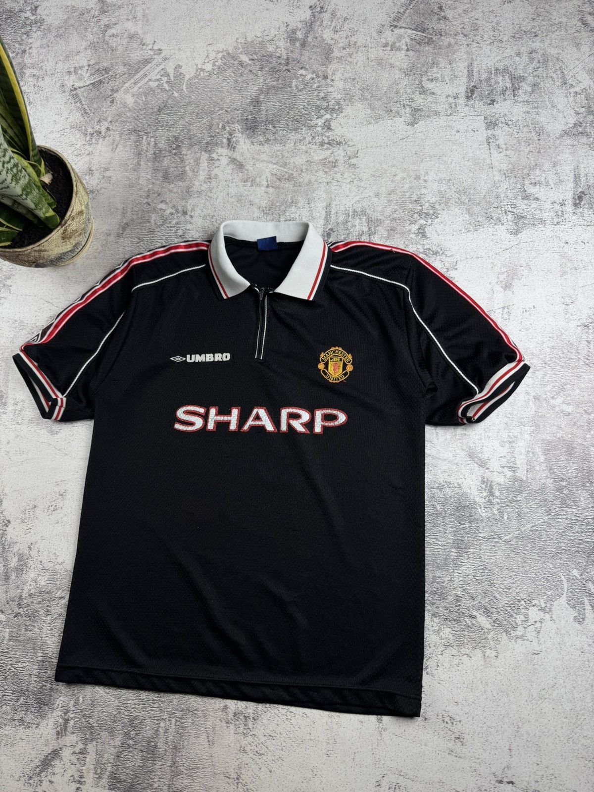 Umbro Manchester United MU 1998 Soccer Football Shirt Jersey Polo Size US XL / EU 56 / 4 - 3 Thumbnail