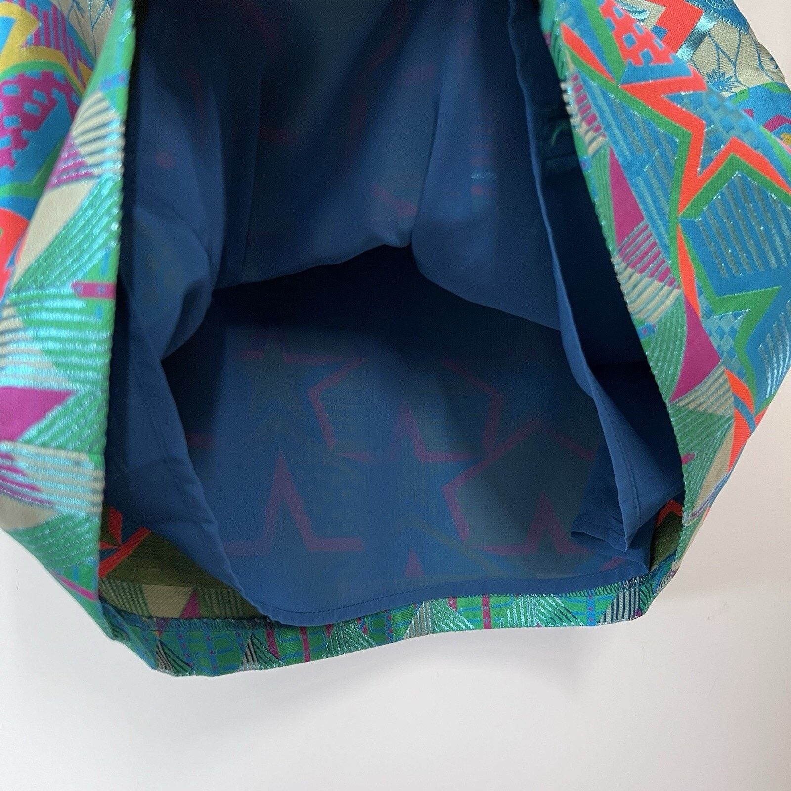 Cynthia Rowley Cynthia Rowley Metallic Neon Brocade Miniskirt Size 28" / US 6 / IT 42 - 6 Thumbnail