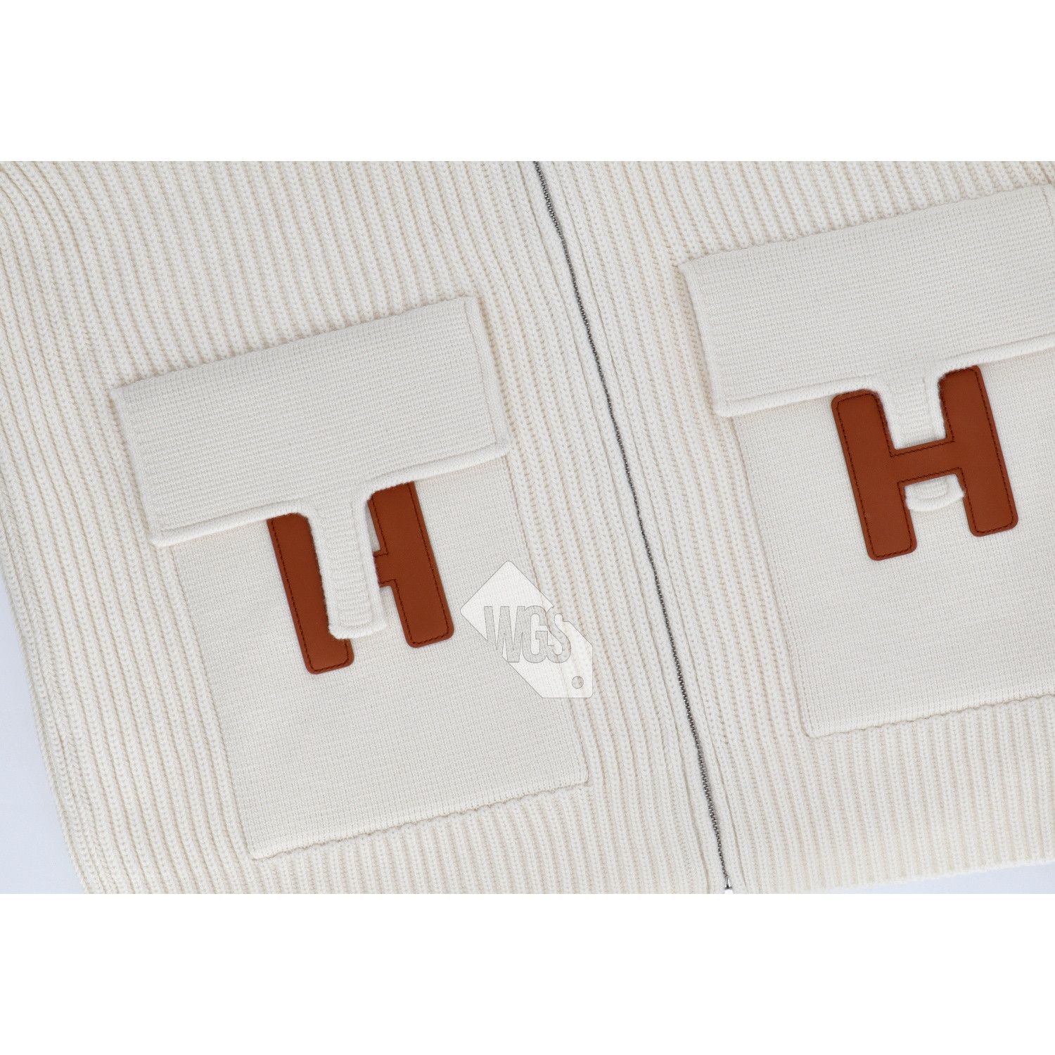 Hermes Hermes H Wool knit jacket Blanc Naturel Size 36 Size XS / US 0-2 / IT 36-38 - 4 Thumbnail