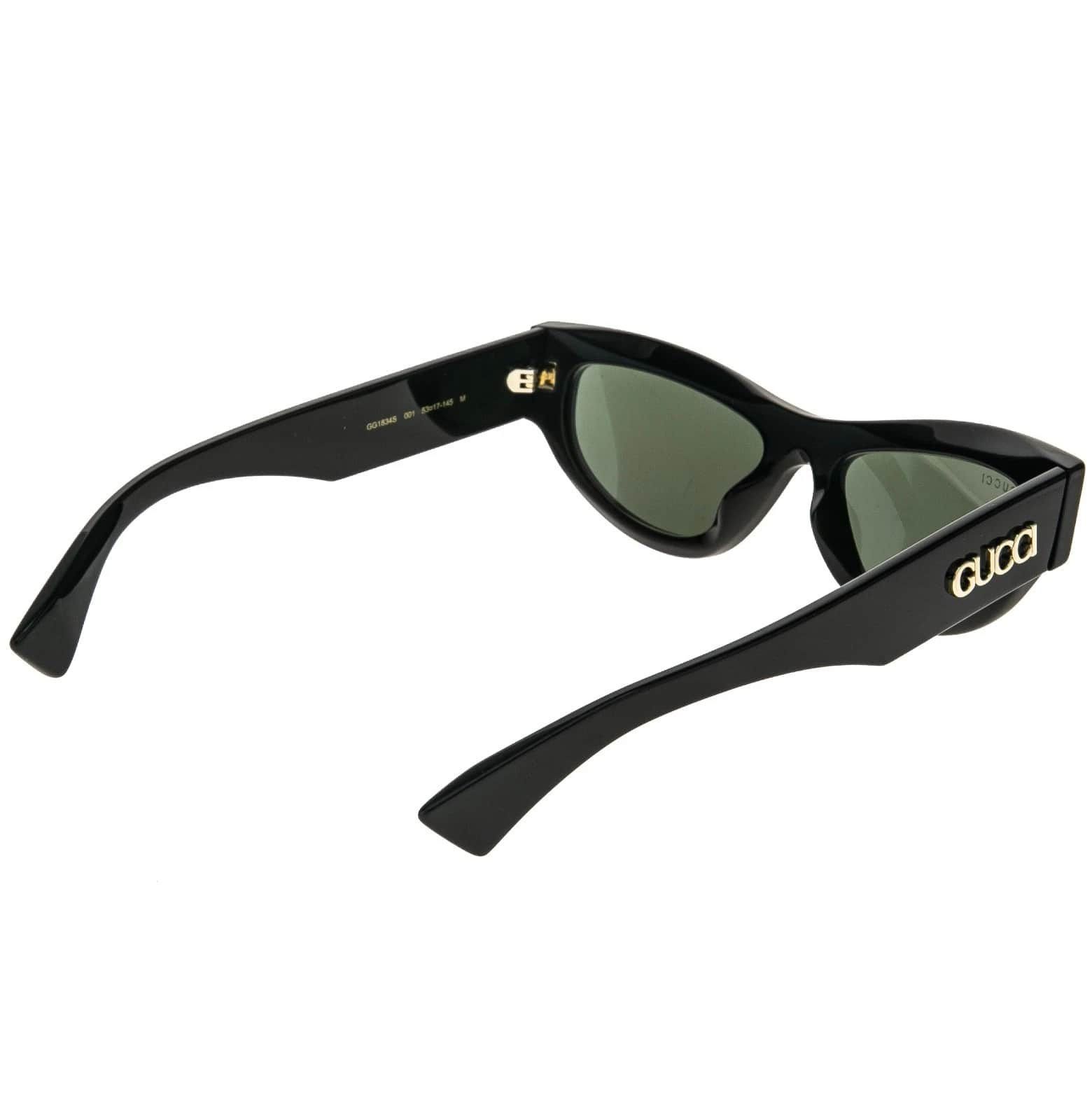 Gucci GUCCI 1834 Black Cat Narrow Sculpted Gg1834S Sunglasses 001 Size ONE SIZE - 2 Thumbnail