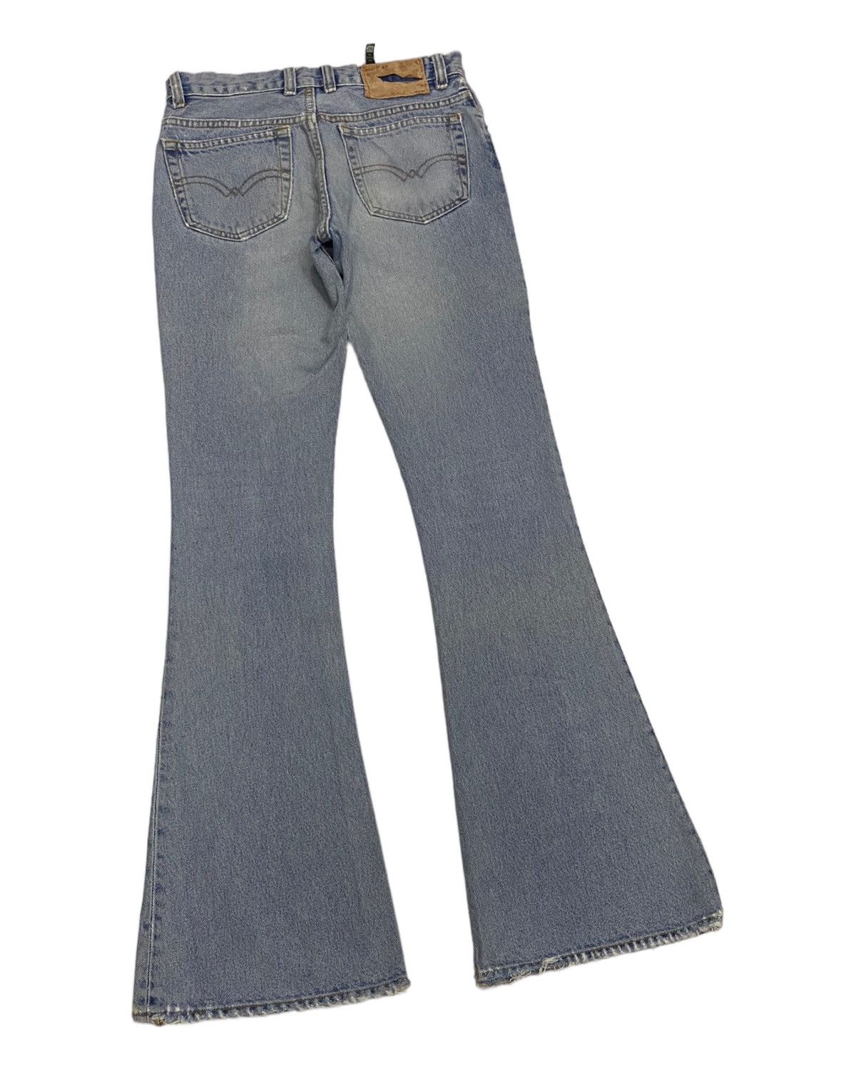Japanese Brand 🔥J’2nd JORMANGS FLARE DISTRESSED DENIM BOOTCUT JEANS Size 28" / US 6 / IT 42 - 6 Thumbnail
