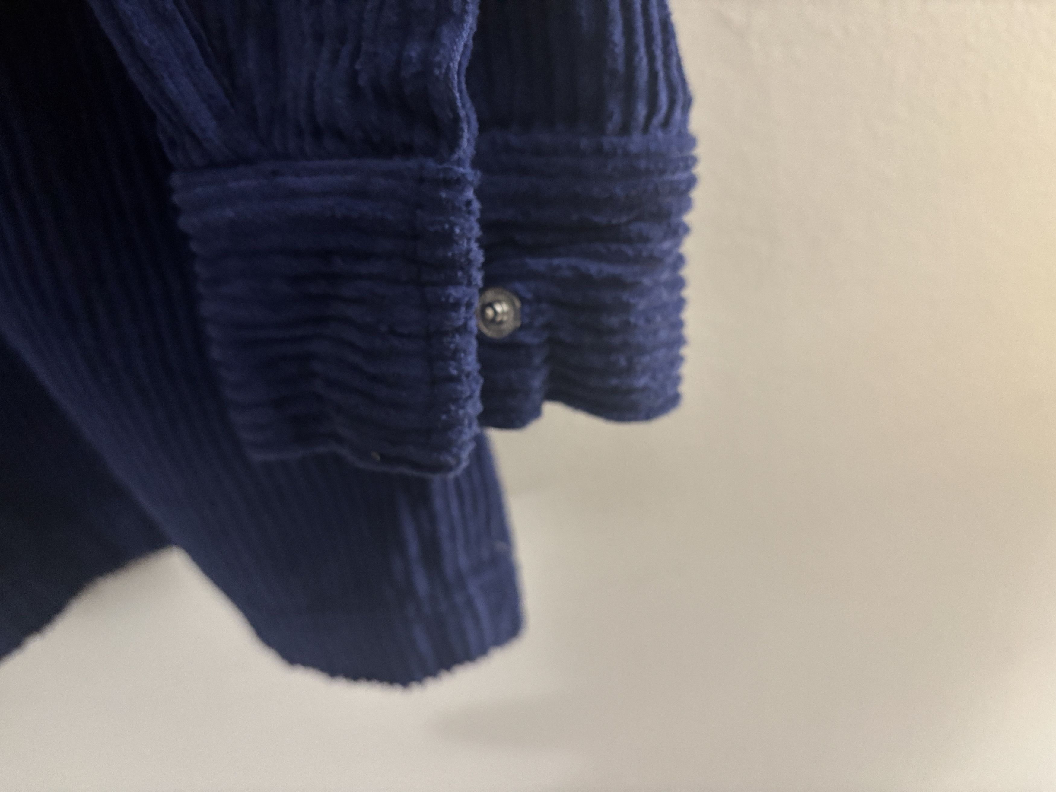 Benson $225 Corduroy Blue Snap Button Overshirt Shirt Jacket Size US S / EU 44-46 / 1 - 9 Thumbnail