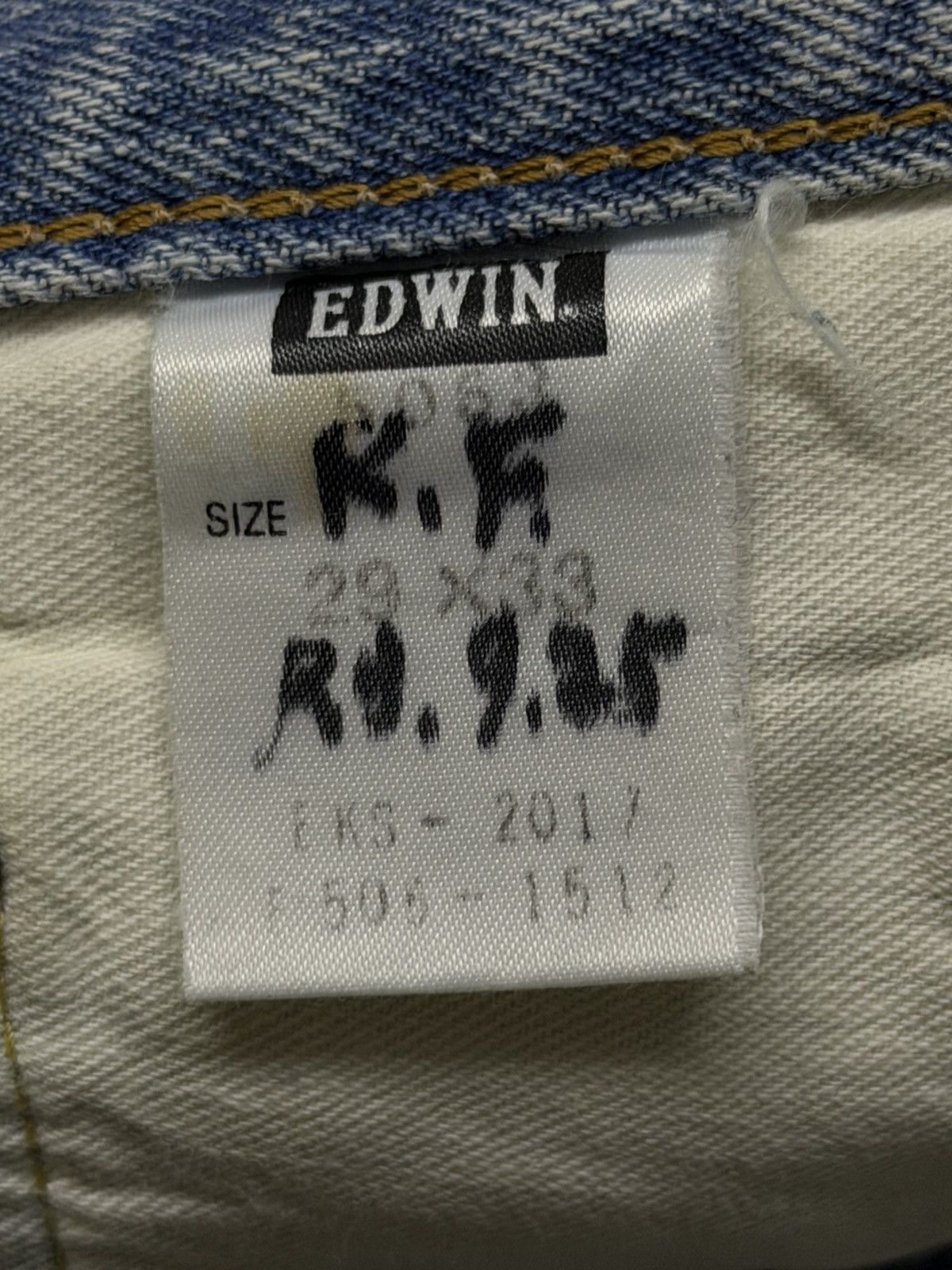 Edwin Vintage EDWIN 505XX Selvedge Denim Jeans Japan | W29 Size US 29 - 15 Thumbnail