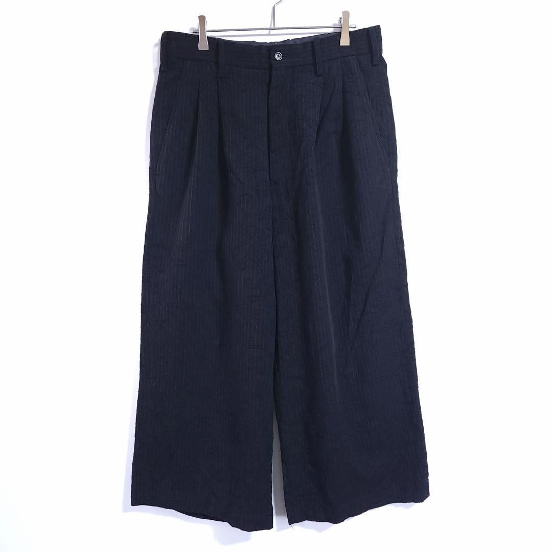 Yohji Yamamoto POUR HOMME 98aw flower arabesque jacquard wide pants Size US 31 - 1 Thumbnail