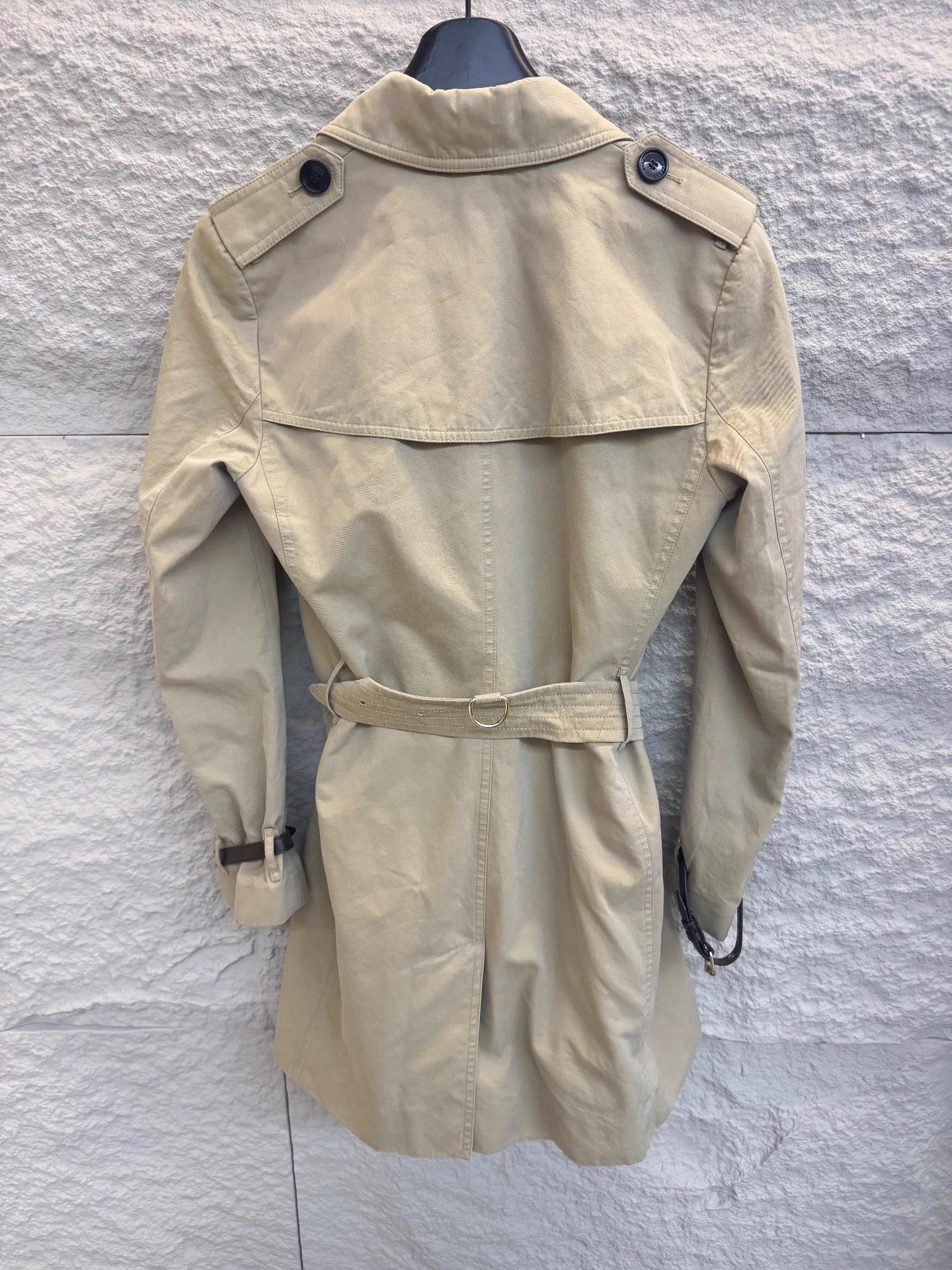 Burberry Women's BURBERRY Horseferry Beige Mid-Length Belted UK6 Size S / US 4 / IT 40 - 4 Thumbnail