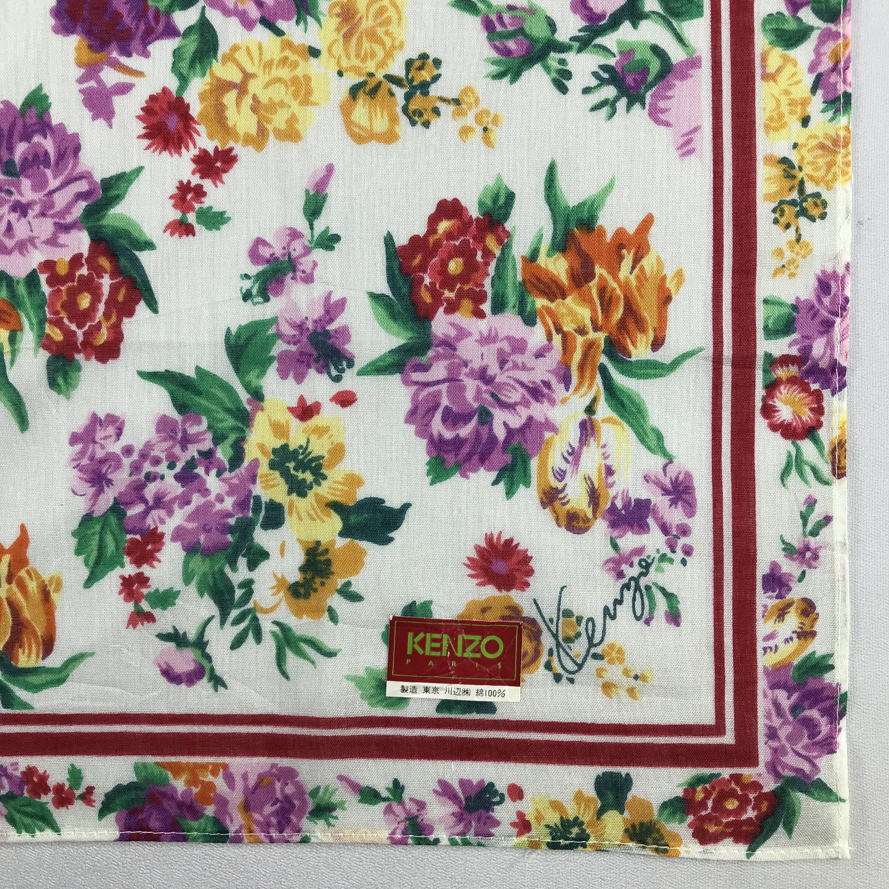 Kenzo Kenzo Handkerchief / Bandana / Neckerchief C552 Size ONE SIZE - 5 Thumbnail