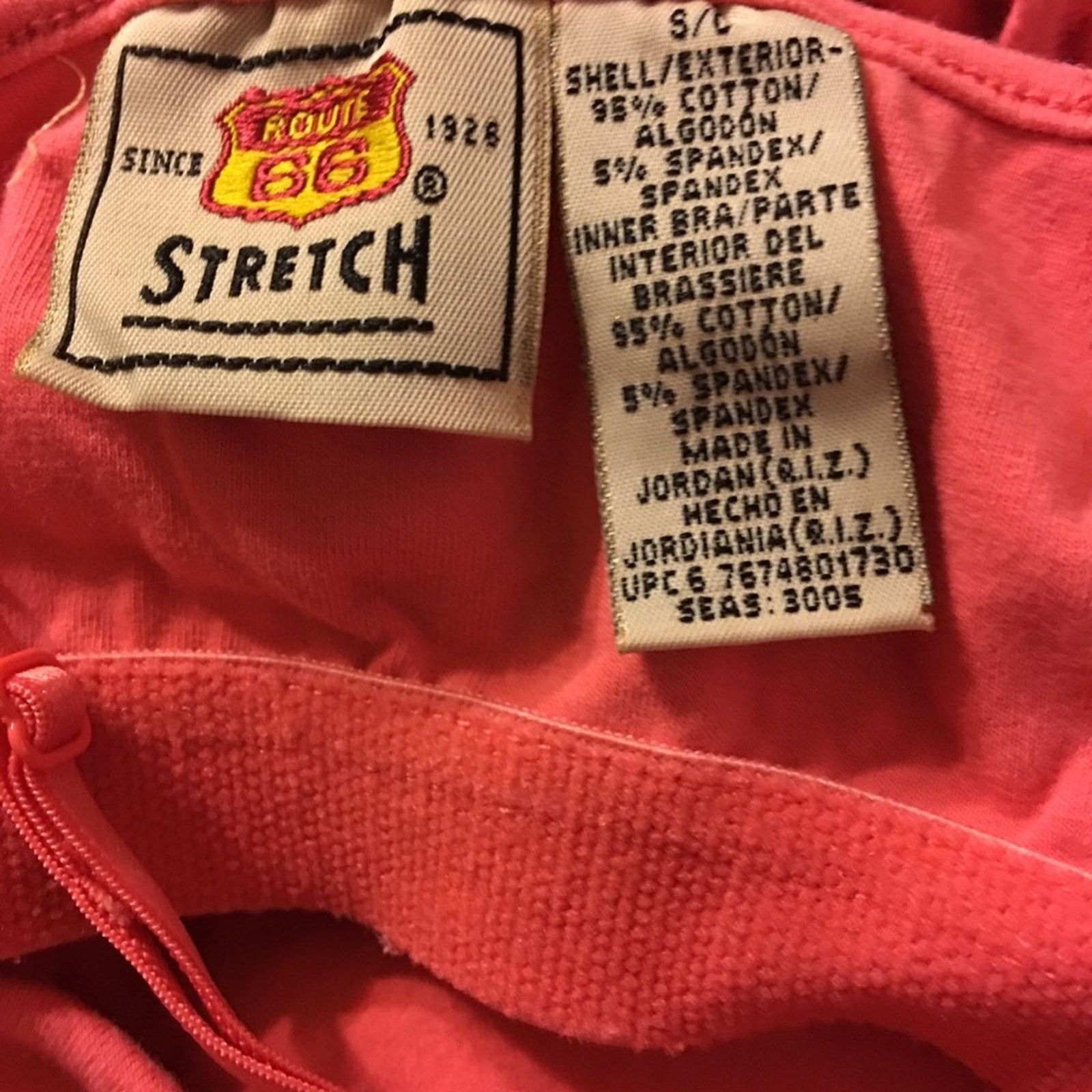 Route 66 Route 66 stretch coral pink cami tank NWOT S Size S / US 4 / IT 40 - 4 Thumbnail