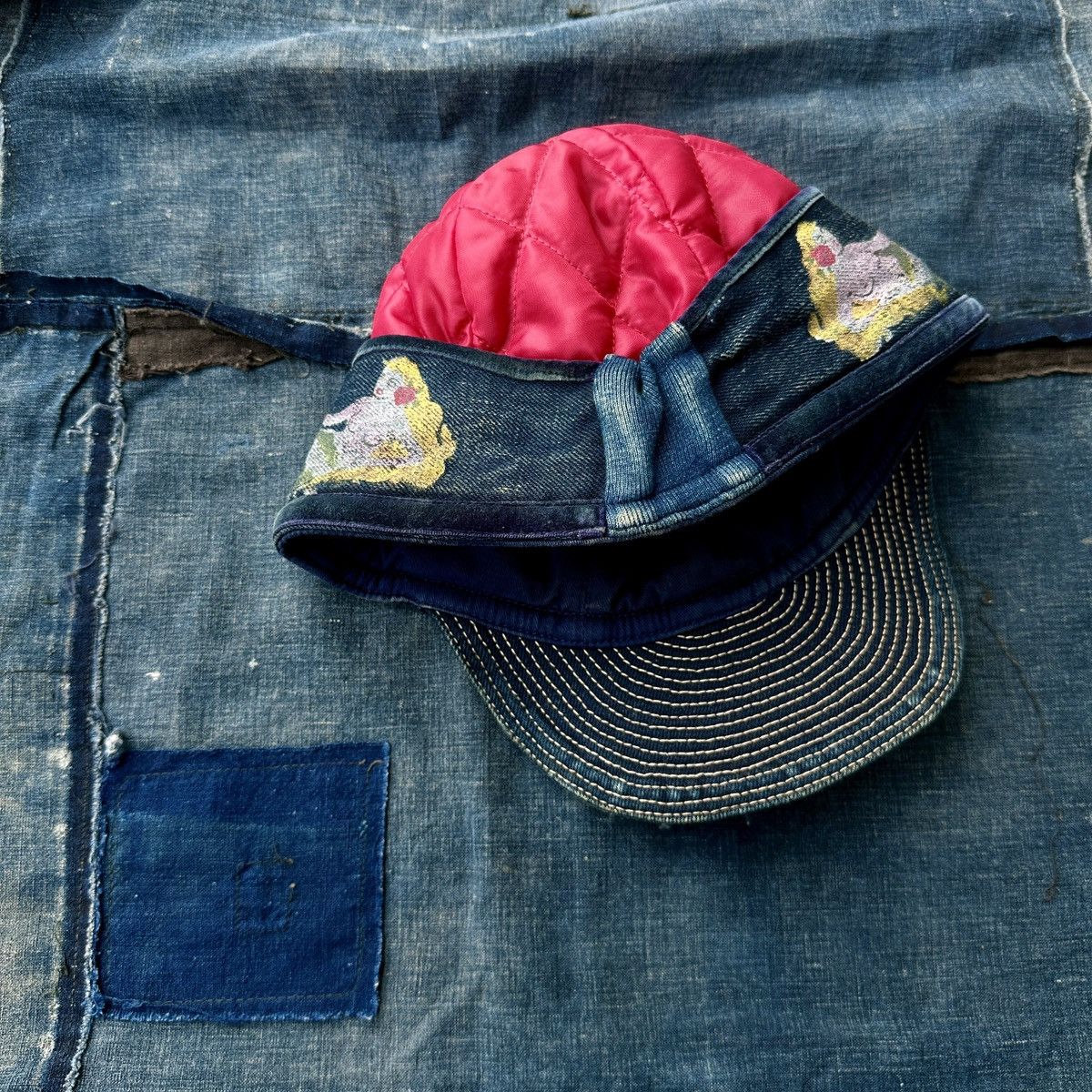 Kapital Kapital Mermaid painting quilted Mechanic Watch Cap Beanie Size ONE SIZE - 5 Thumbnail