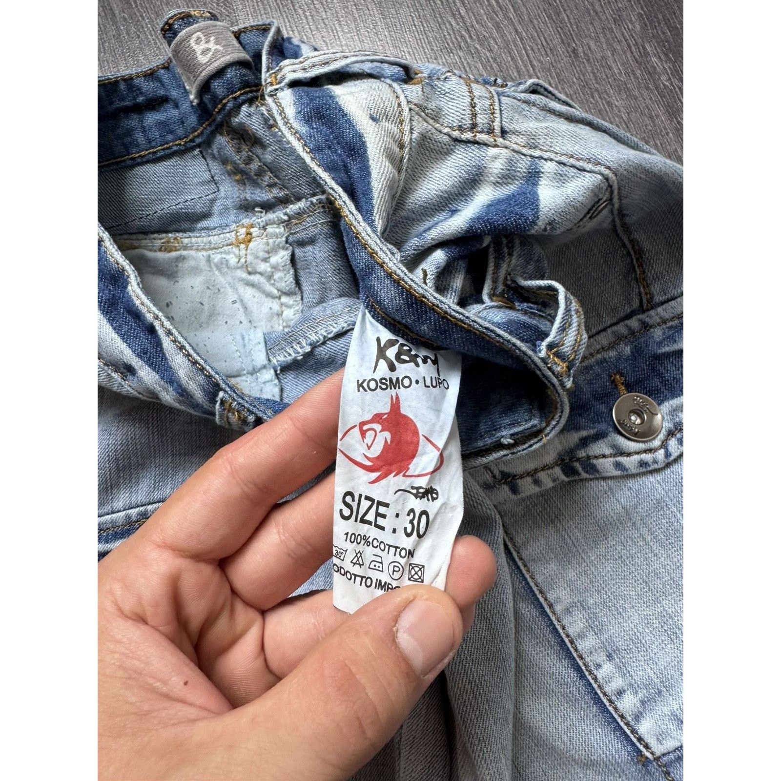Japanese Brand × Vintage Y2K Vintage Japanese Kosmo Lupo Avantgarde Shorts Size US 30 / EU 46 - 5 Thumbnail