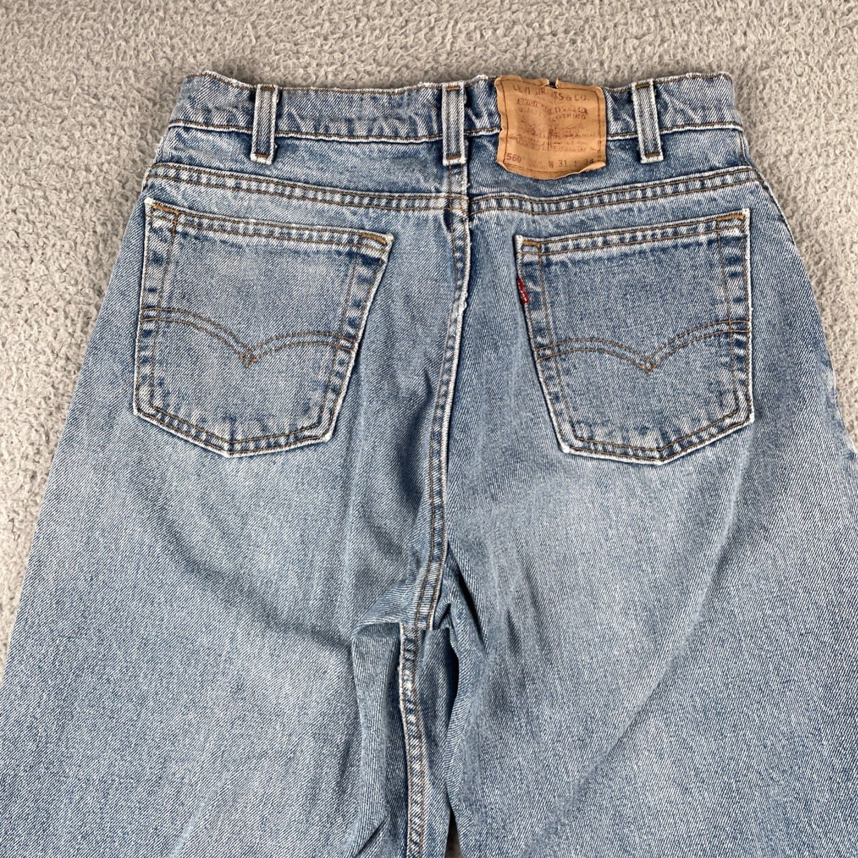Levi's VINTAGE Levi’s 560 Jeans Shirt? Size US 29 - 2 Thumbnail