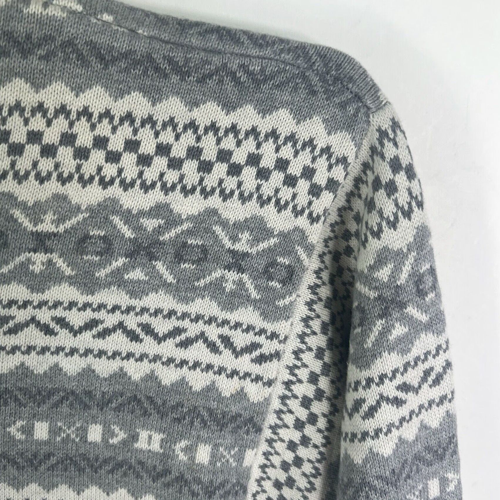 Van Heusen VINTAGE Van Heusen Sweater Geometric Knit Crew Neck 2XL Men Gray Cotton Bohemian Mens Size US XXL / EU 58 / 5 - 2 Thumbnail