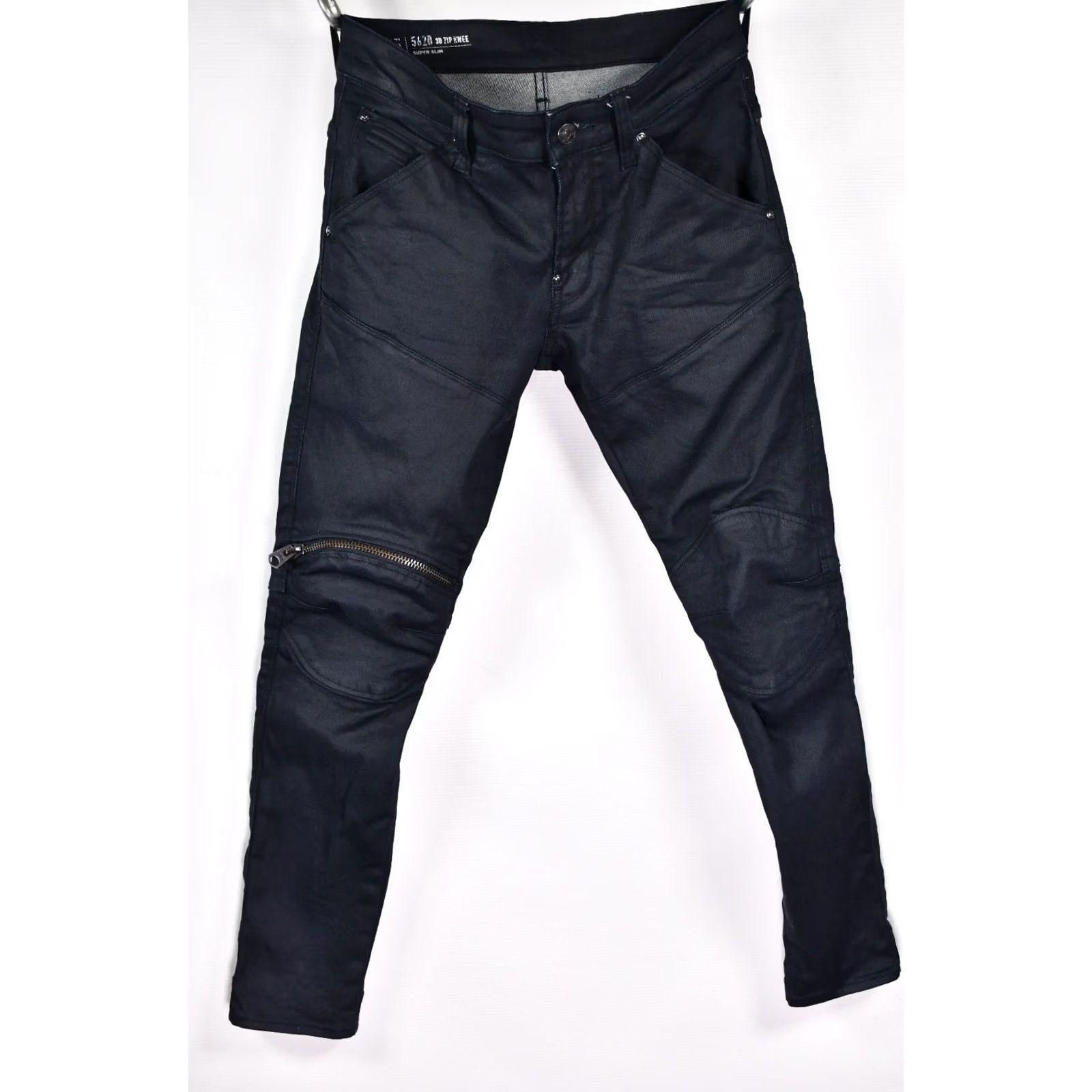 G-Star G-Star Raw 5620 3D Zip Knee Super Slim Jeans Mens W28 L30 Blue XS? Size US 28 / EU 44 - 2 Thumbnail