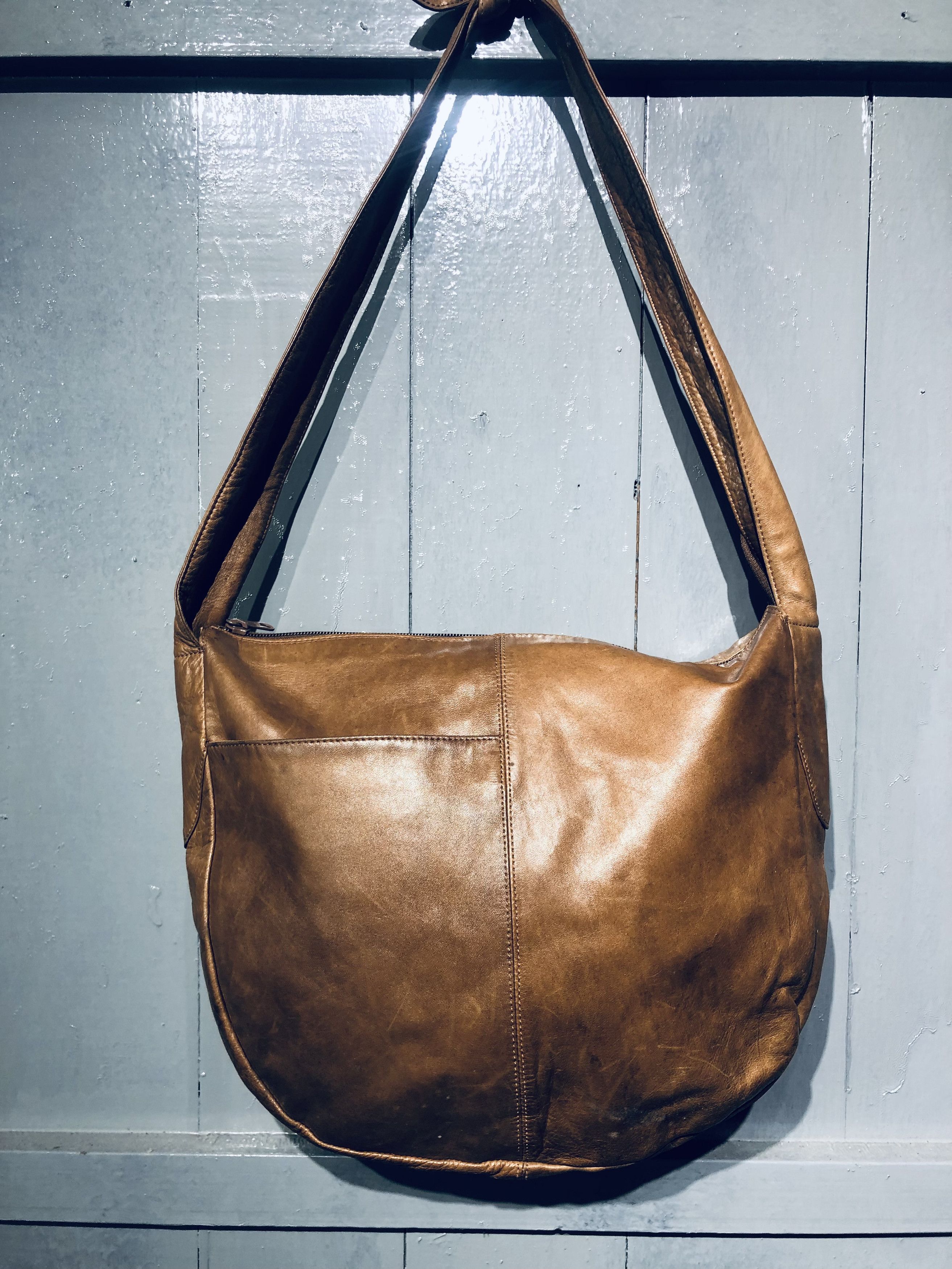 Genuine Leather × Japanese Brand FULL LEATHER PELLE BORSA SHOULDER BAG‼️ Size ONE SIZE - 3 Thumbnail