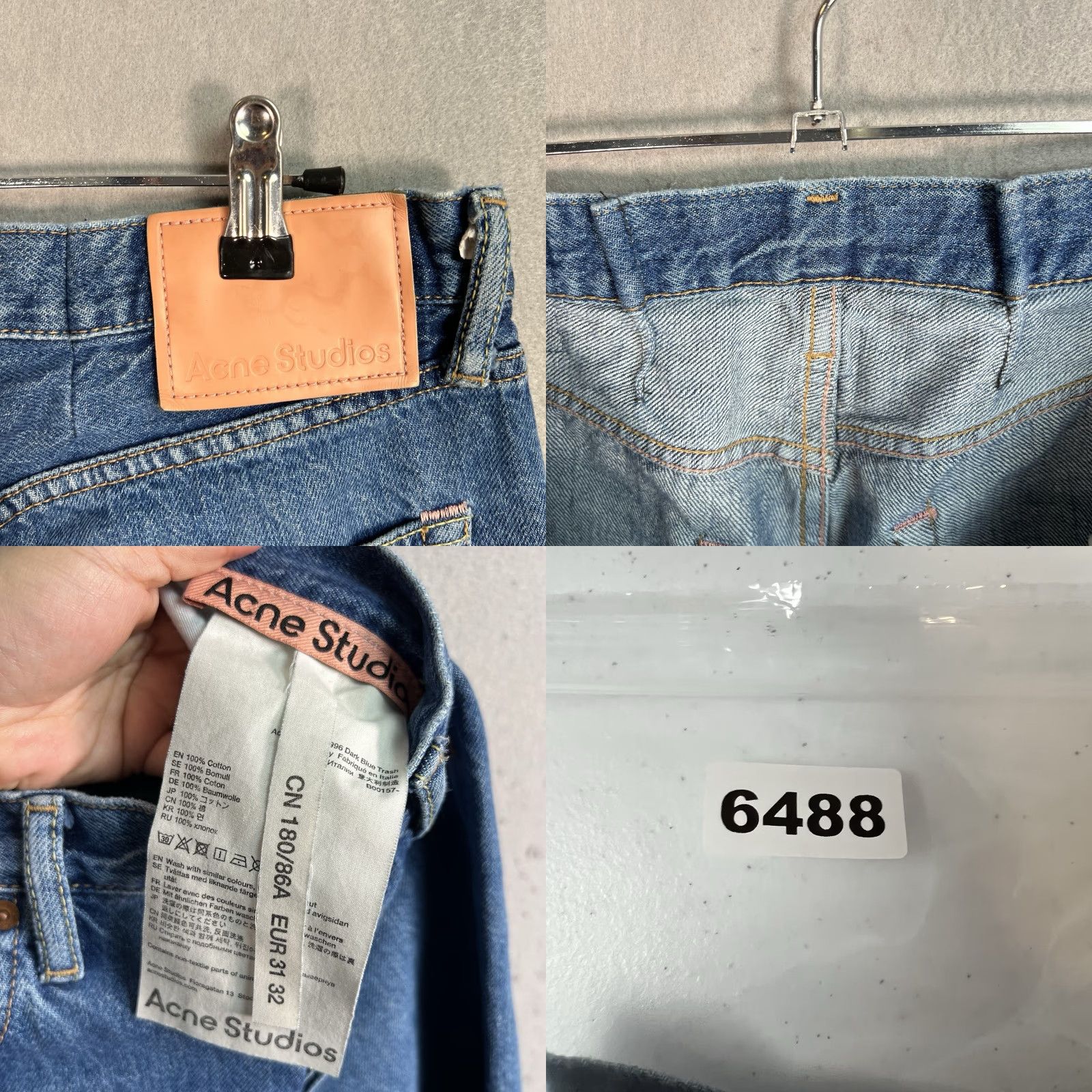 Acne Studios Acne Studios 1996 Dark Blue Trash Jeans Adult Mens 30 x 24 Denim Blue 8/10 Vintage Straight Jeans Size US 30 / EU 46 - 8 Thumbnail