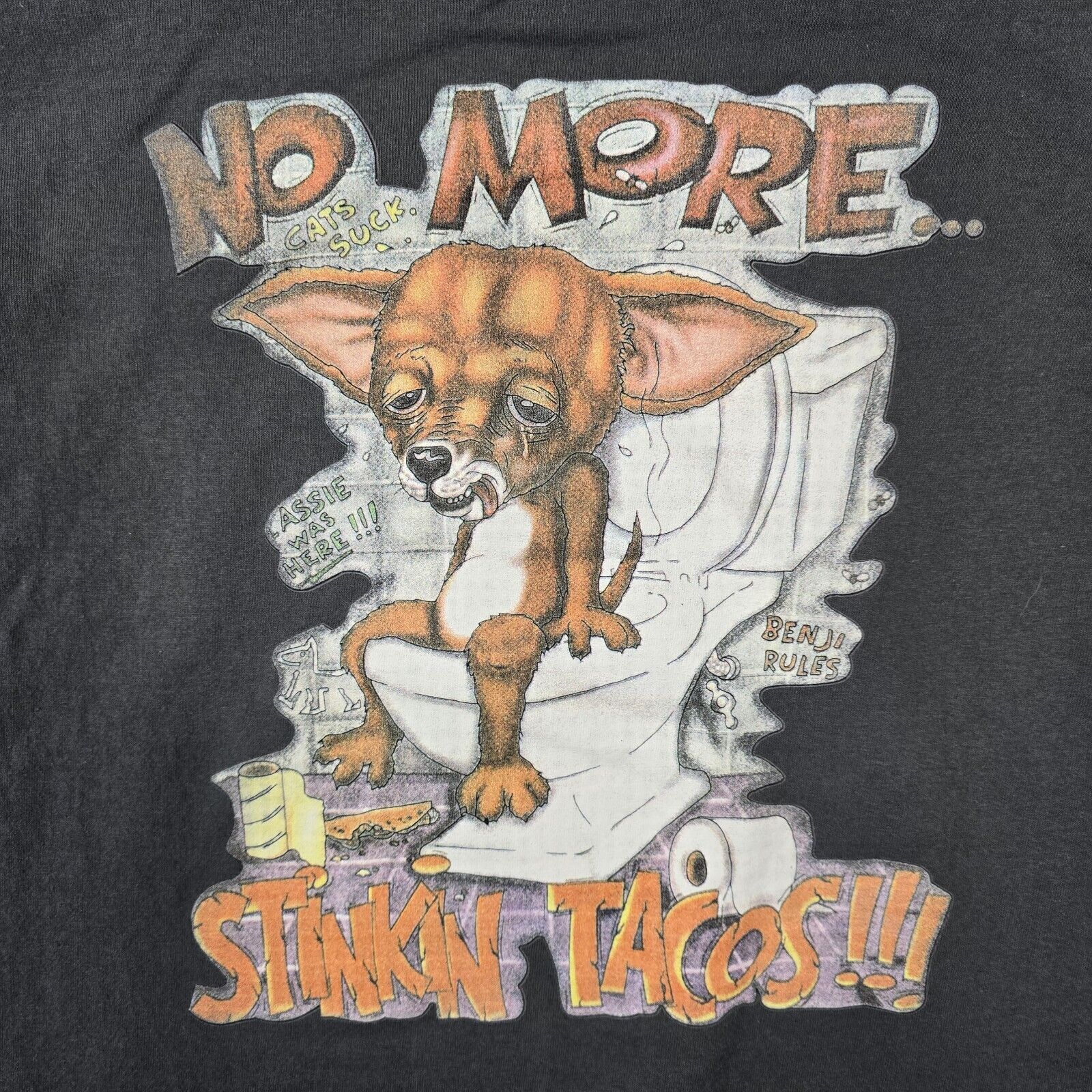 Alstyle Vtg No More Stinkin Tacos Shirt Taco Bell Dog Chihuahua XL Size US XL / EU 56 / 4 - 3 Thumbnail