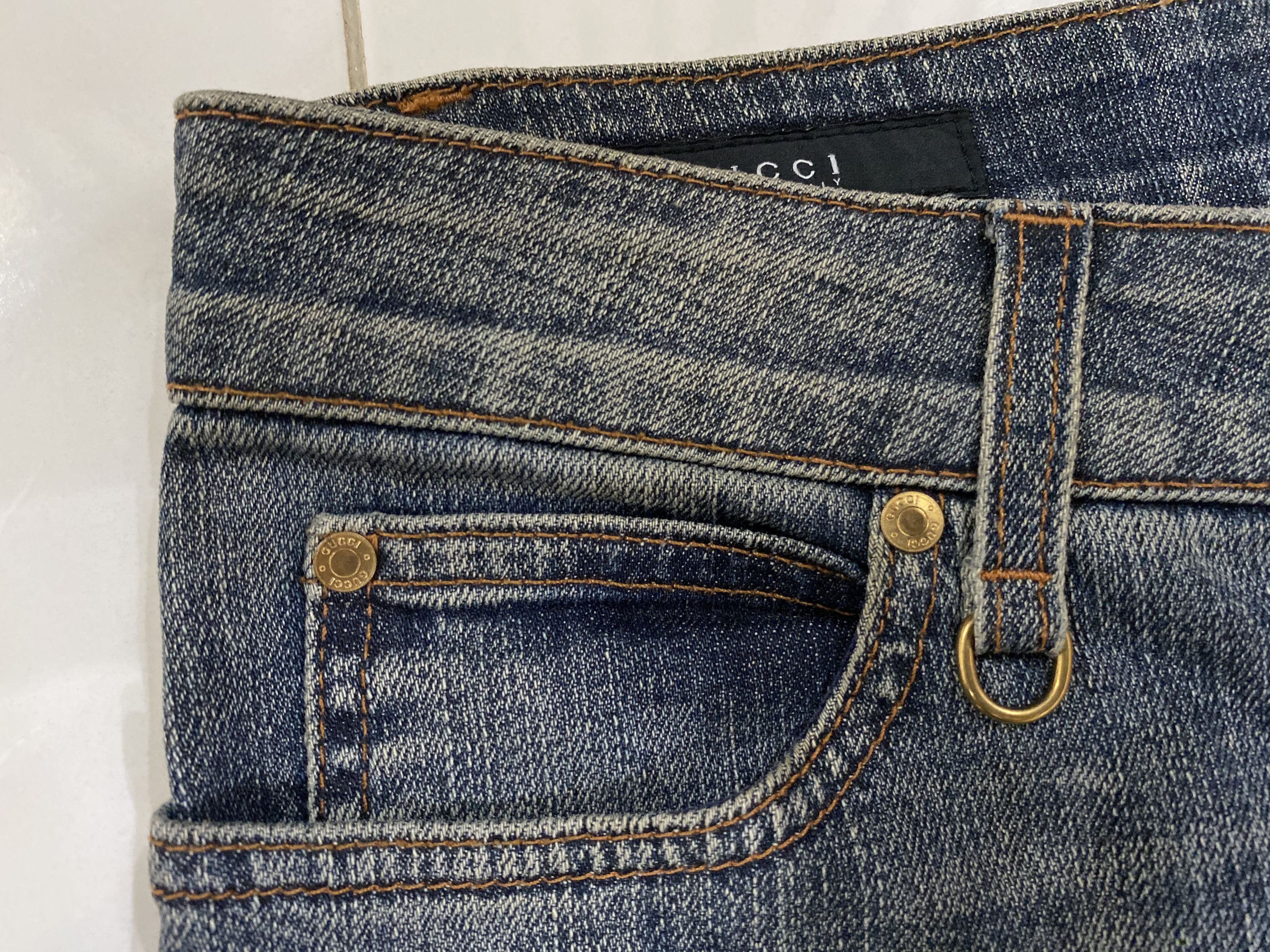 Gucci Authentic Vintage Gucci Flare Bootcut Denim Size 30" / US 8 / IT 44 - 6 Thumbnail